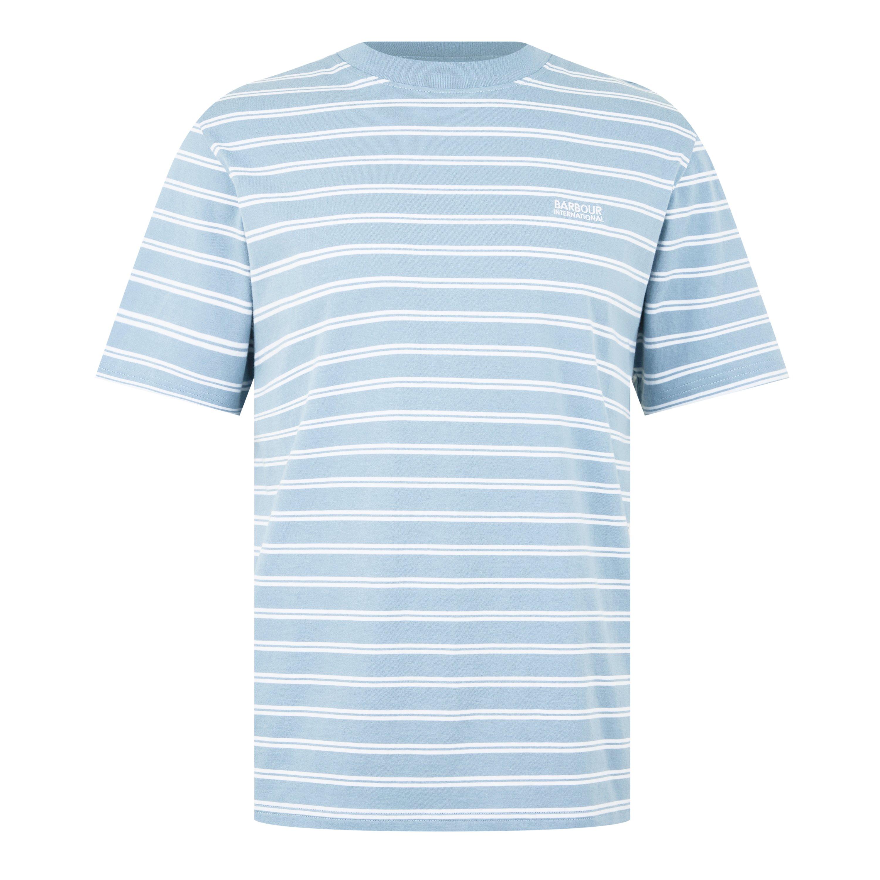 Powder Blue - Barbour International - Ernie Stripe Tee - 5