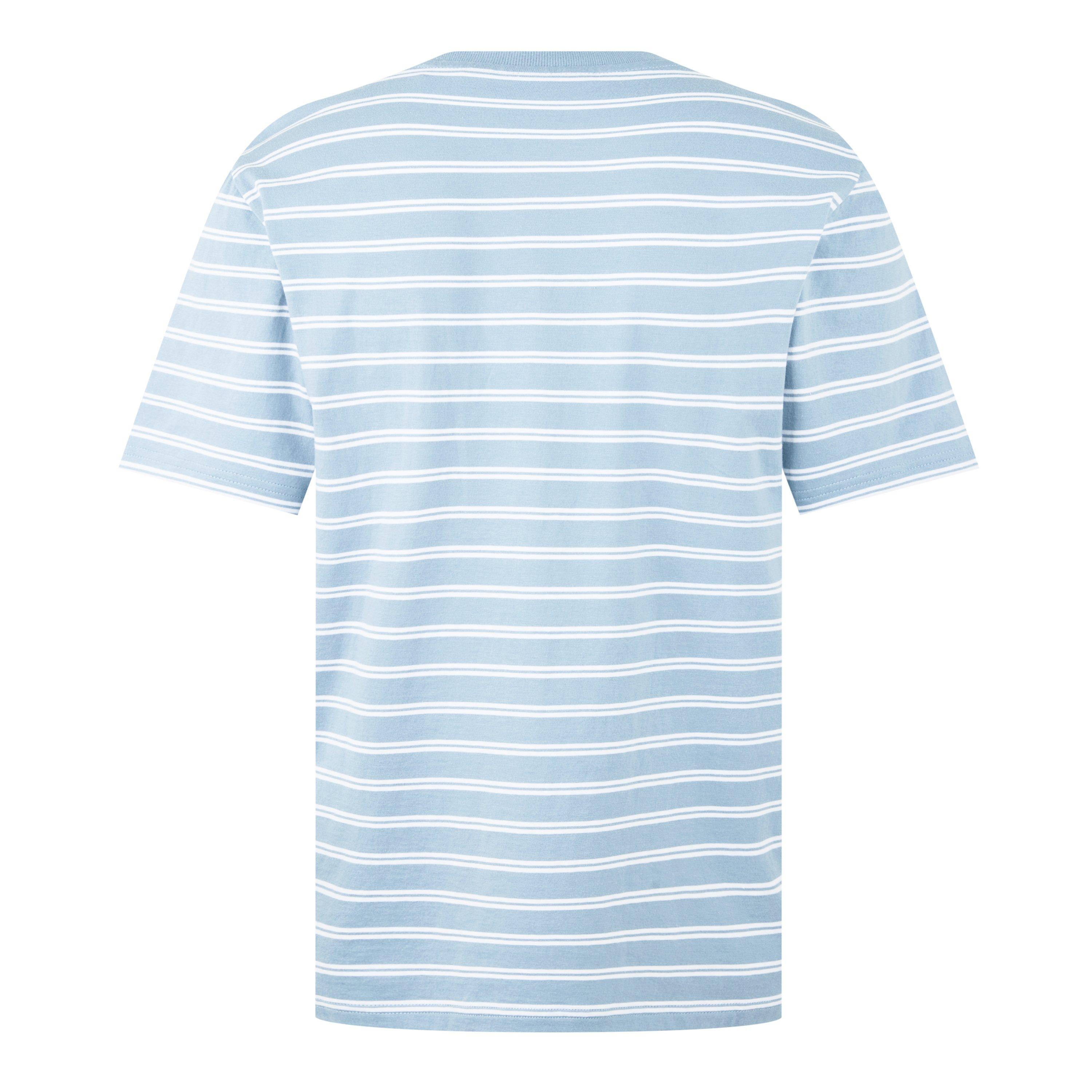 Powder Blue - Barbour International - Ernie Stripe Tee - 6