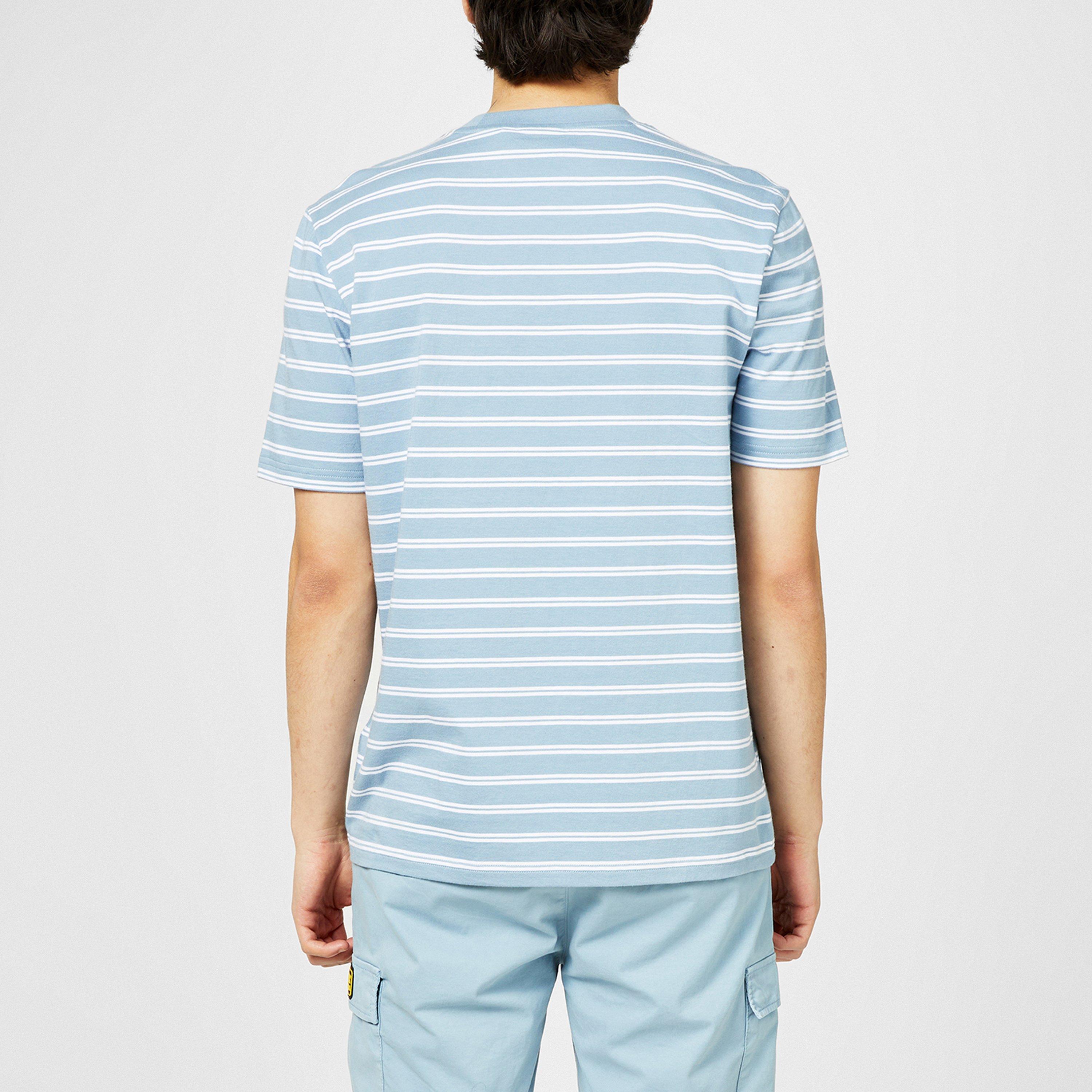 Powder Blue - Barbour International - Ernie Stripe Tee - 3