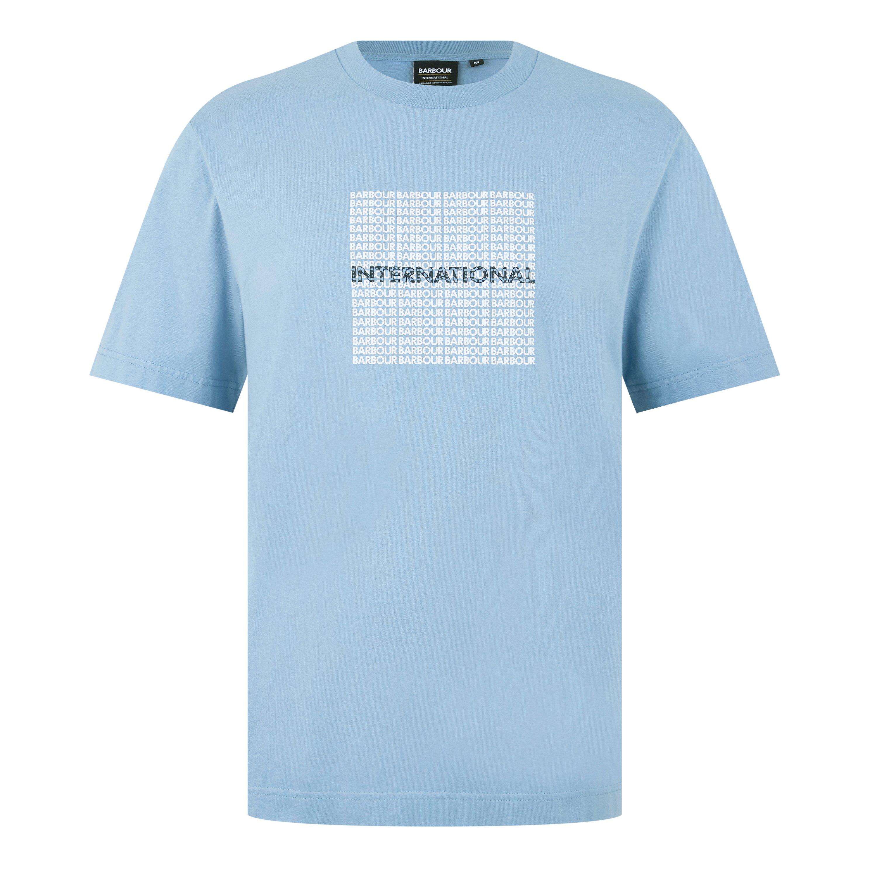 Powder Blue - Barbour International - Eco Tee - 5