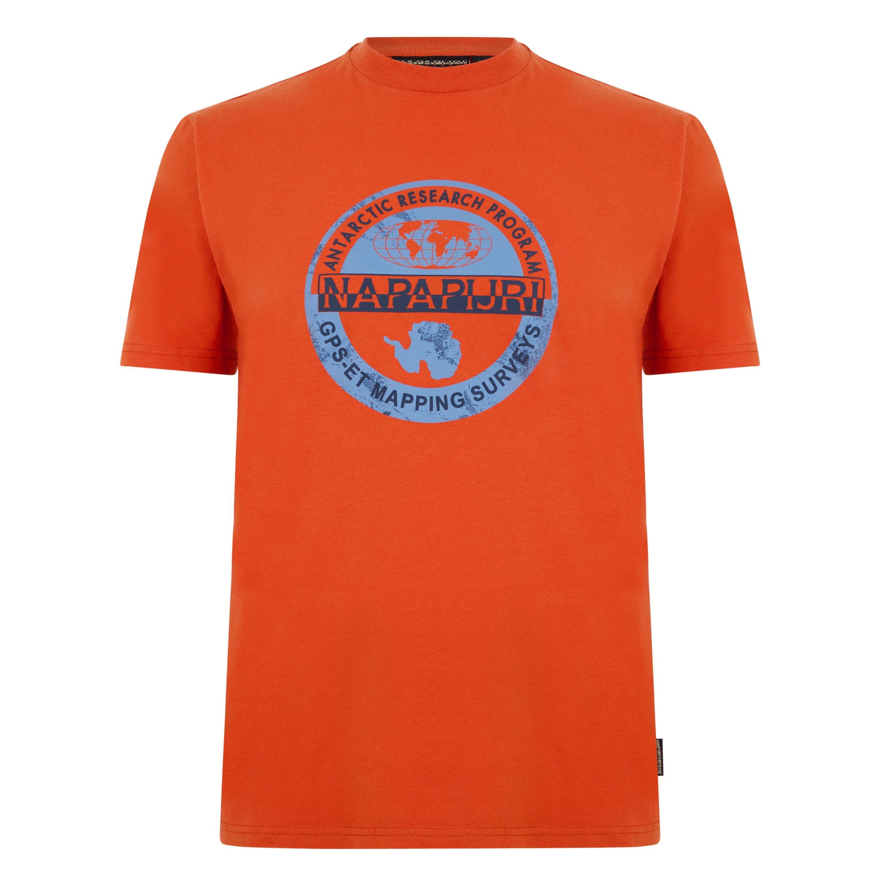 Orange Burnt - Napapijri - Men's Bollo Regular Fit T-Shirt - 5