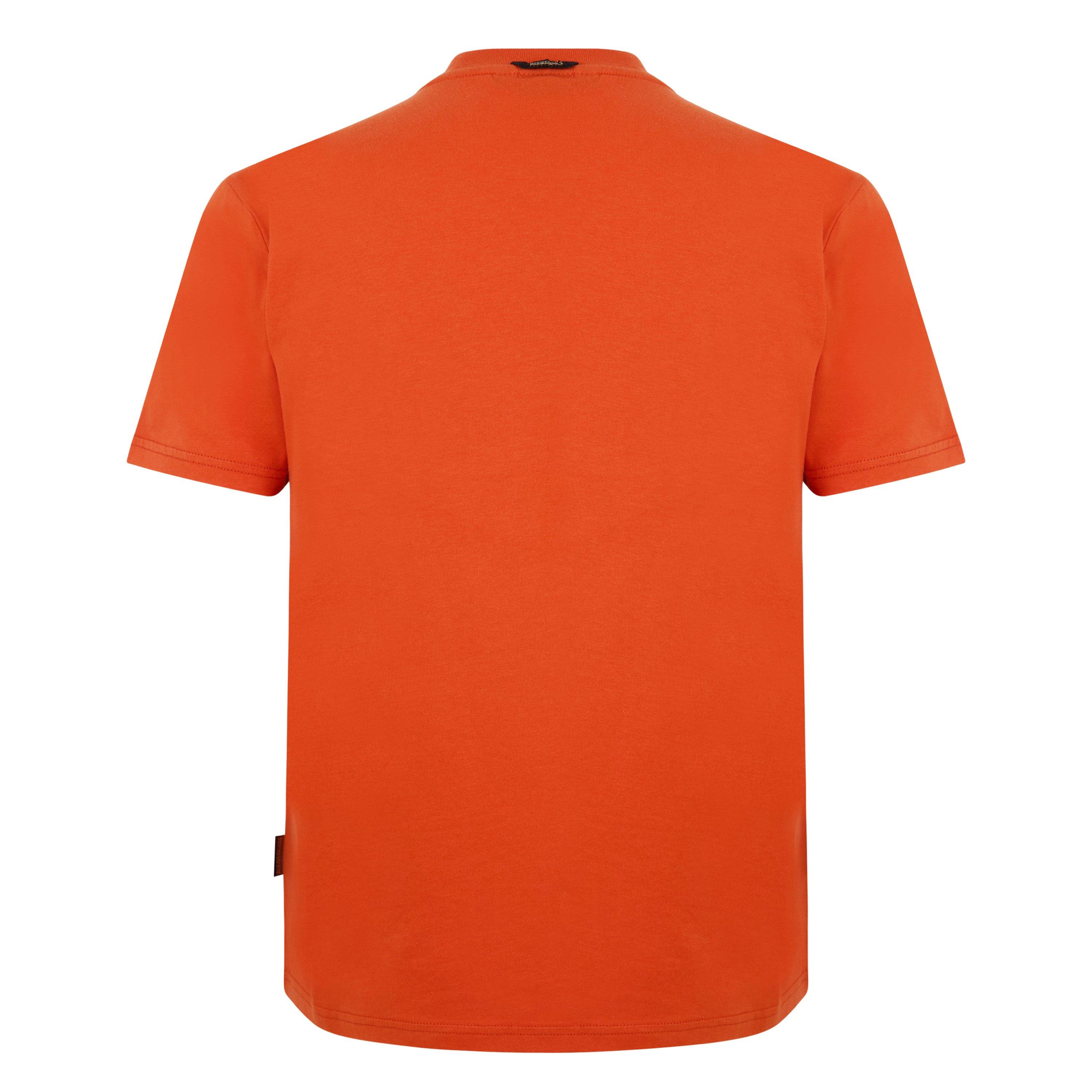 Orange Burnt - Napapijri - Men's Bollo Regular Fit T-Shirt - 6