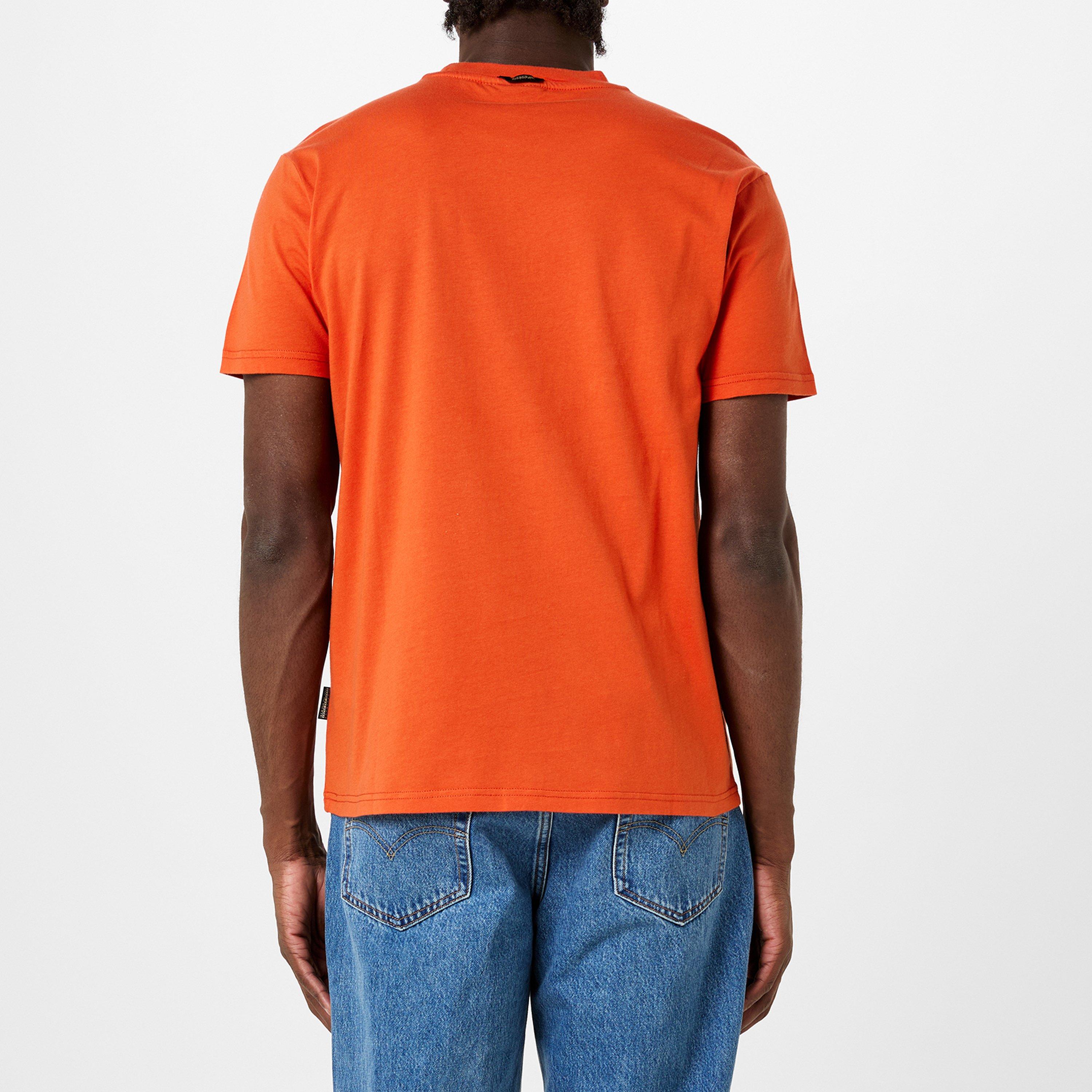 Orange Burnt - Napapijri - Men's Bollo Regular Fit T-Shirt - 3
