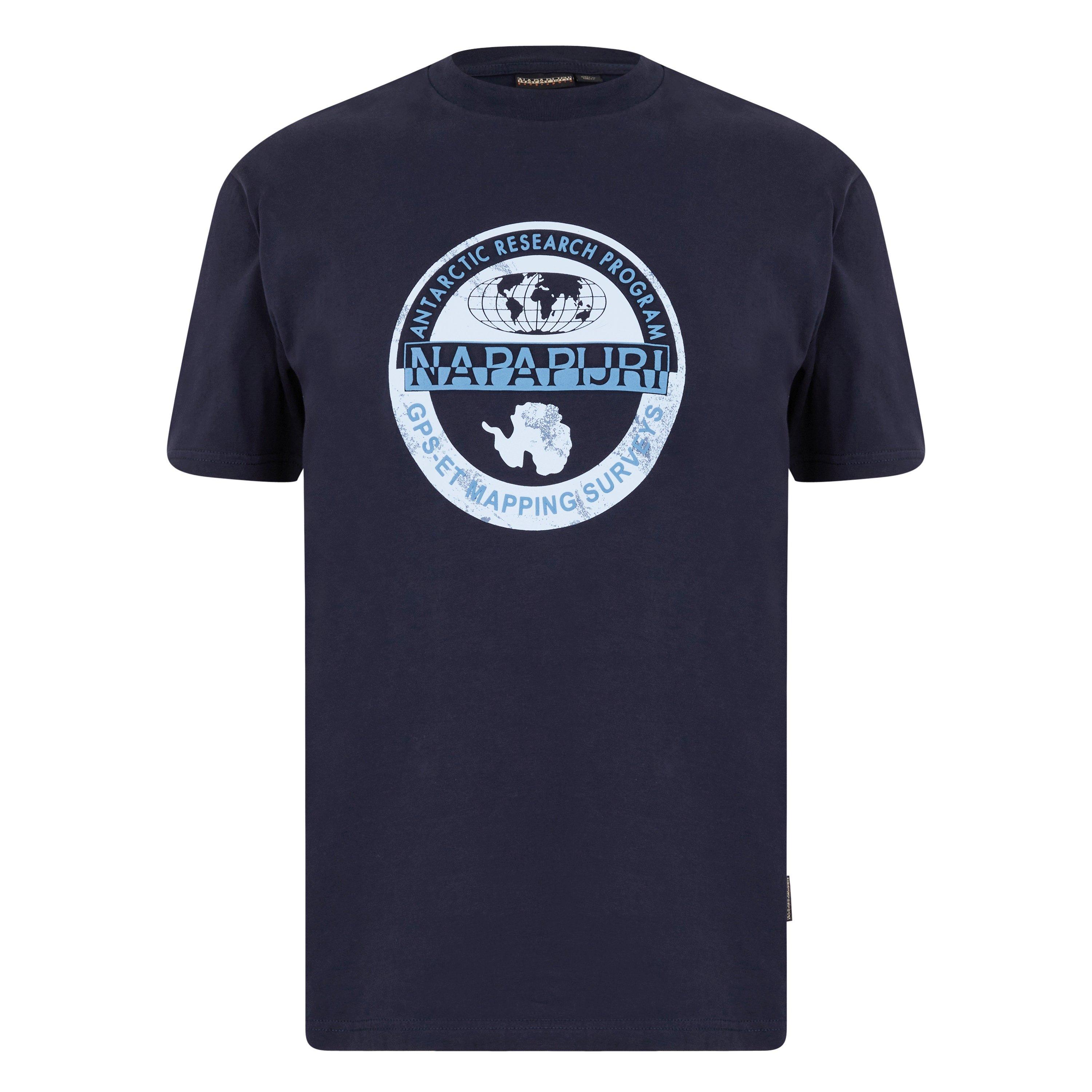 Blu Marine - Napapijri - Men's Bollo Regular Fit T-Shirt - 5