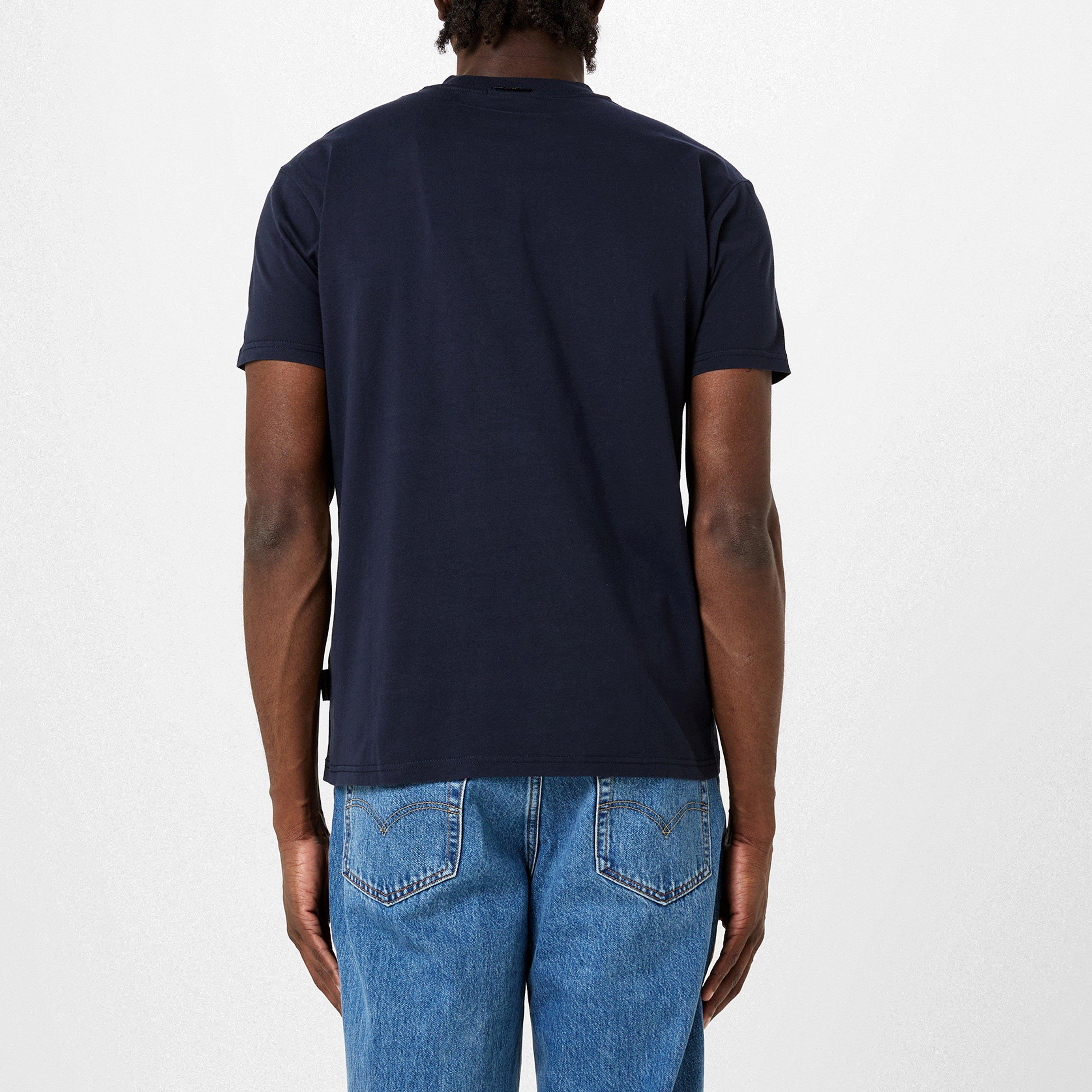 Blu Marine - Napapijri - Men's Bollo Regular Fit T-Shirt - 3
