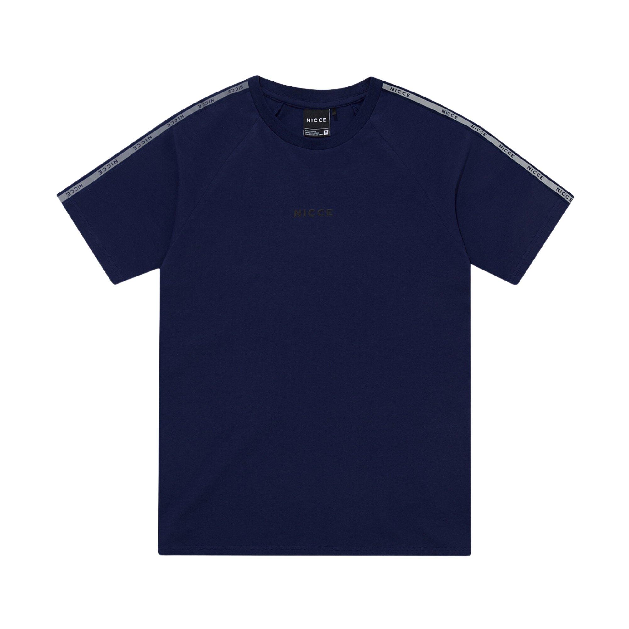 Middernachtsblauw - Nicce - Logo T-shirt Mens - 1