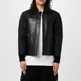 Alexander McQueen Alexendar Mcqueen Leather And Fabric Jacket