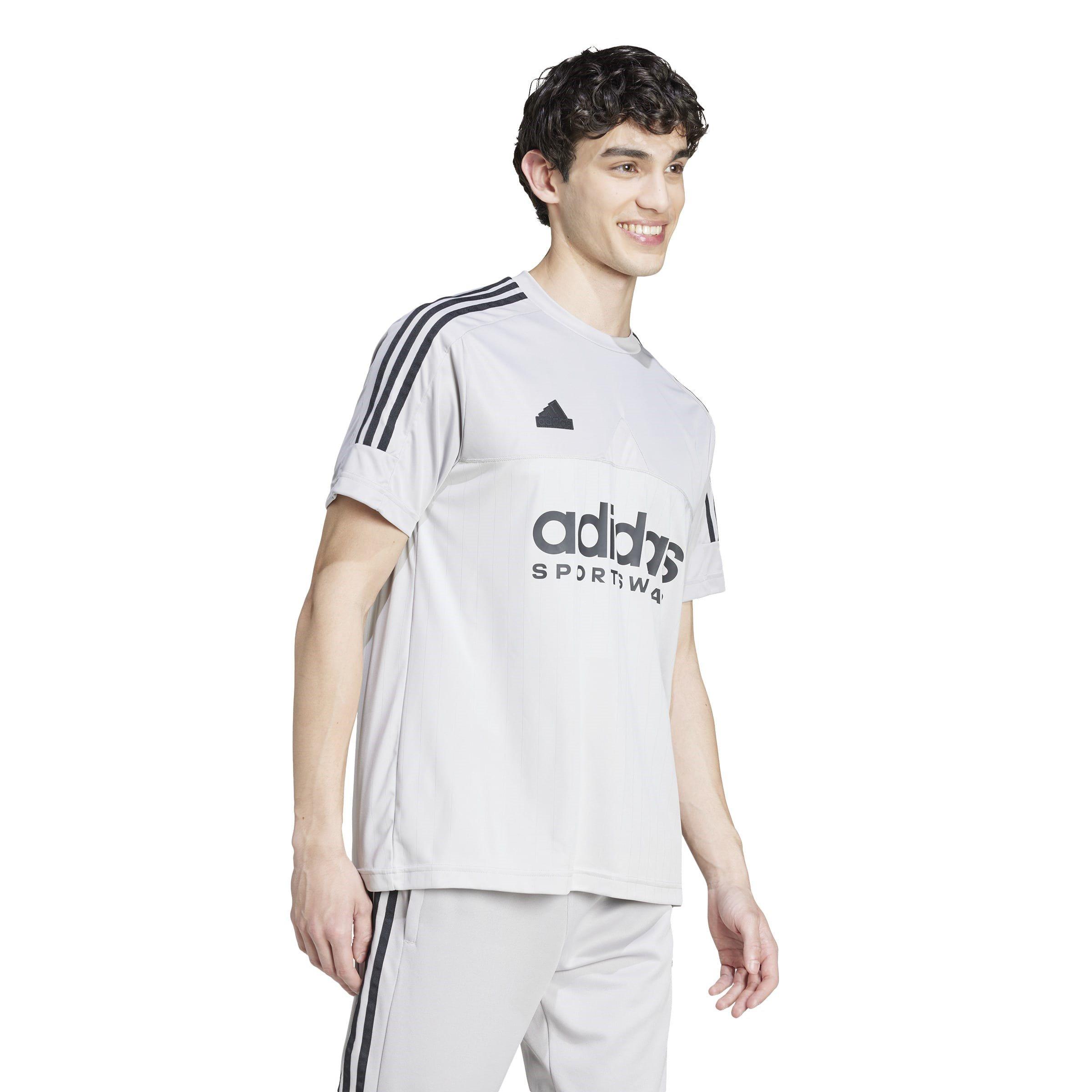 Grijs Twee/Zwart - adidas - Tiro T-shirt Mens - 3