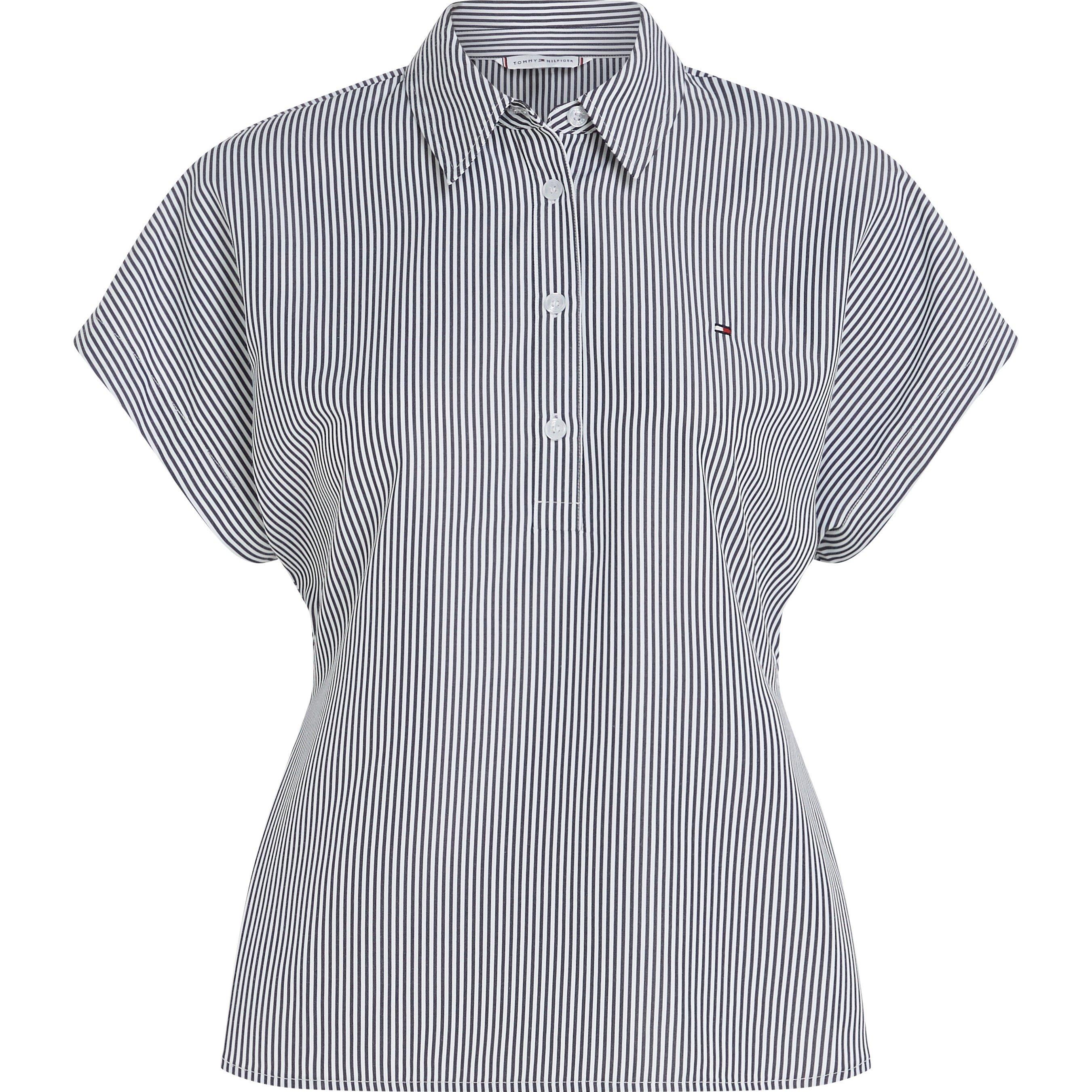 Stp Desert Sky - Tommy Hilfiger - Women's Stripe Short-Sleeve Blouse - 5