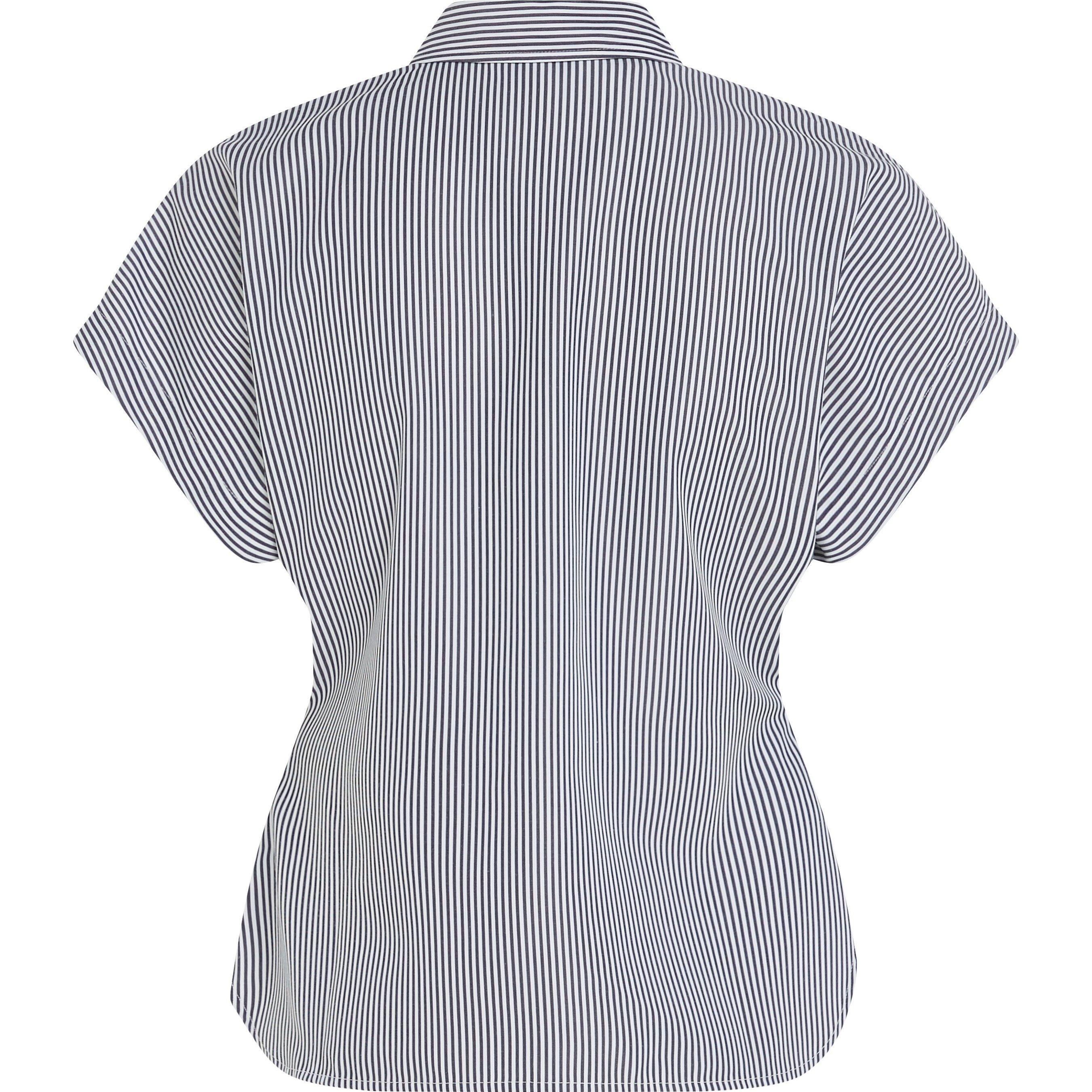 Stp Desert Sky - Tommy Hilfiger - Women's Stripe Short-Sleeve Blouse - 6