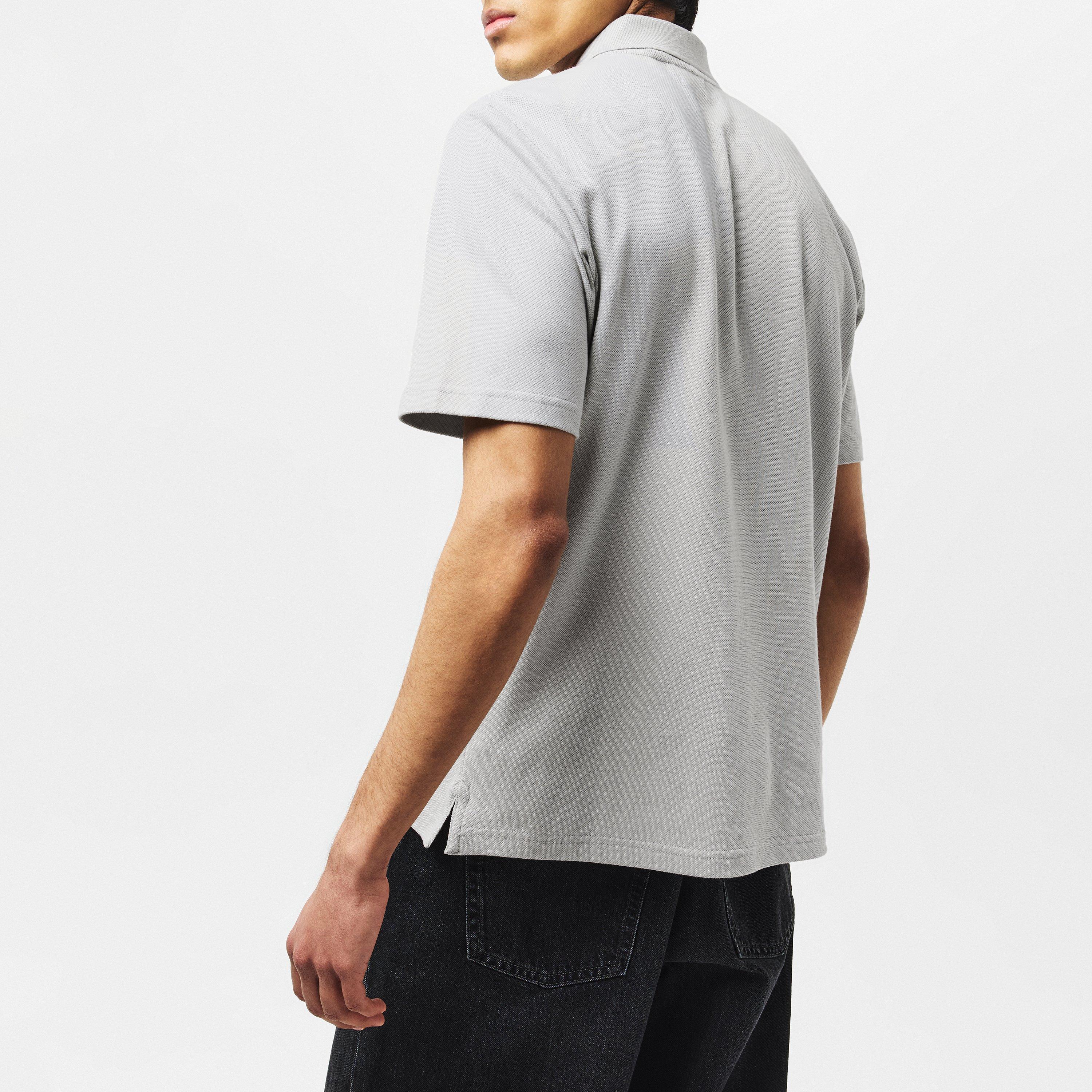 Light Grey - Aquascutum - Button Polo Shirt - 4