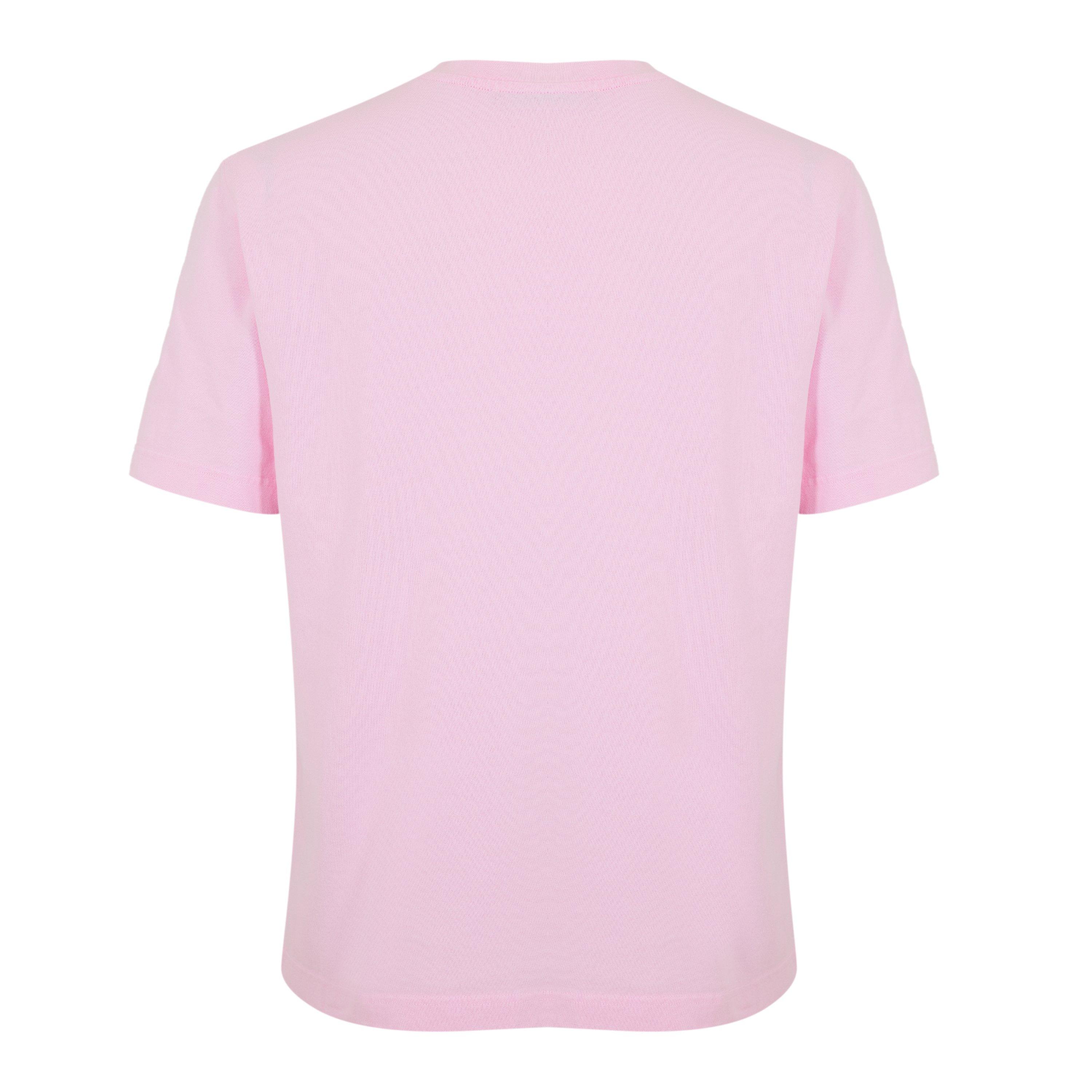 Pink - Jacquemus - Men's Plain Cotton Grosgrain Tab T-Shirt - 2