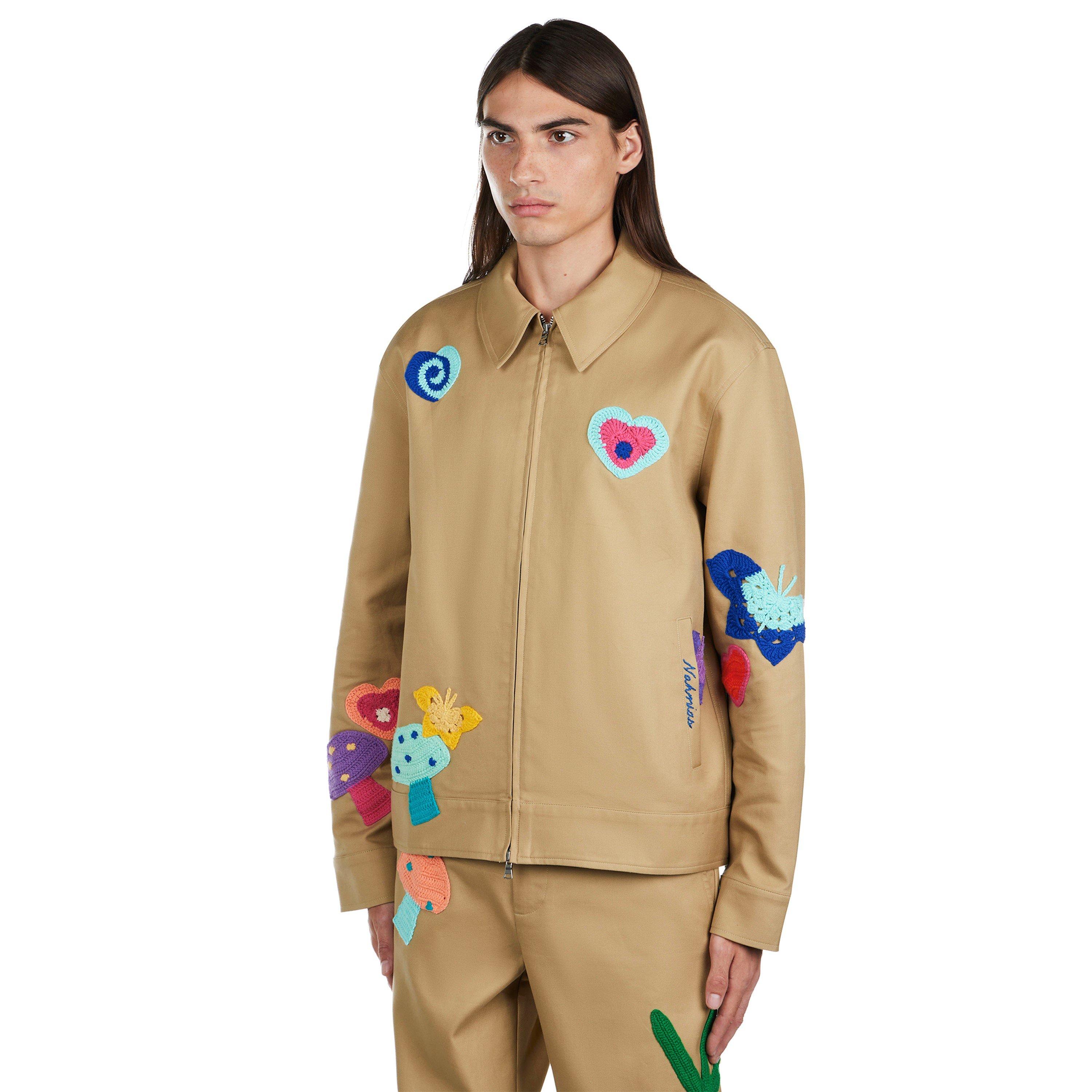 Sand - Nahmias - Men's Patch Coach Jacket - 5