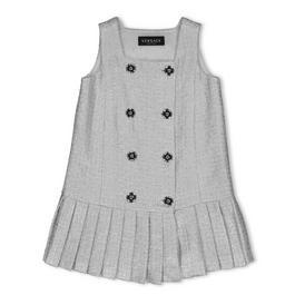 Versace Tweed Pleated Mini Dress Girls