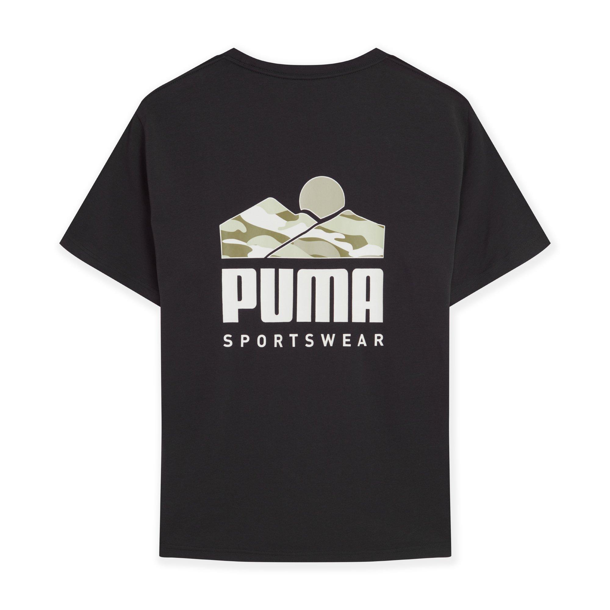 Black Back - Puma - Regular Fit Logo T-Shirt - 2