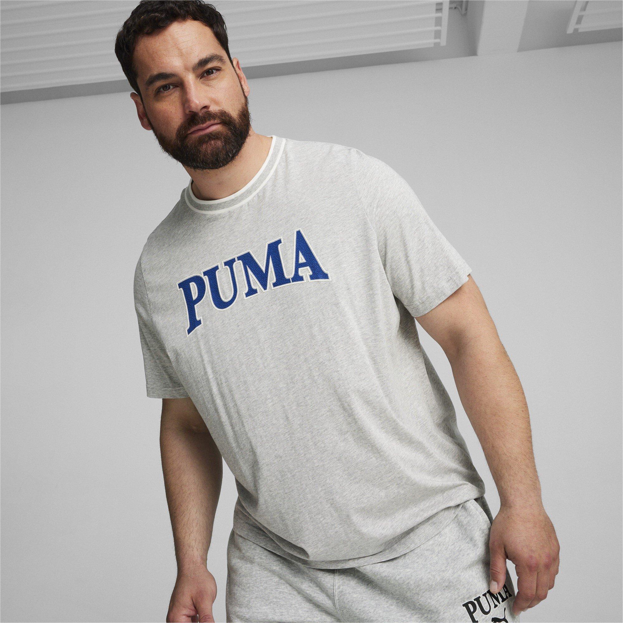 Grey Heather - Puma - SQUAD Big Graphic Regular Fit T-Shirt - 3