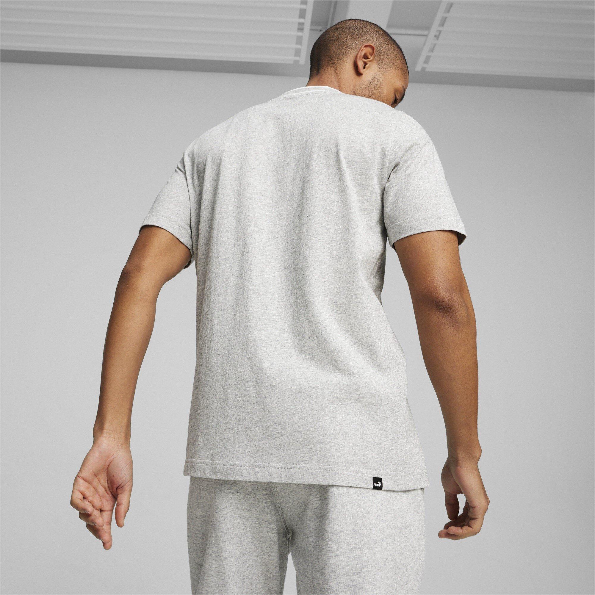 Grey Heather - Puma - SQUAD Big Graphic Regular Fit T-Shirt - 6