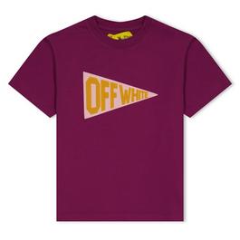 Off White Flago Logo T-Shirt Juniors