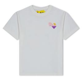 Off White Geometric T-Shirt Juniors