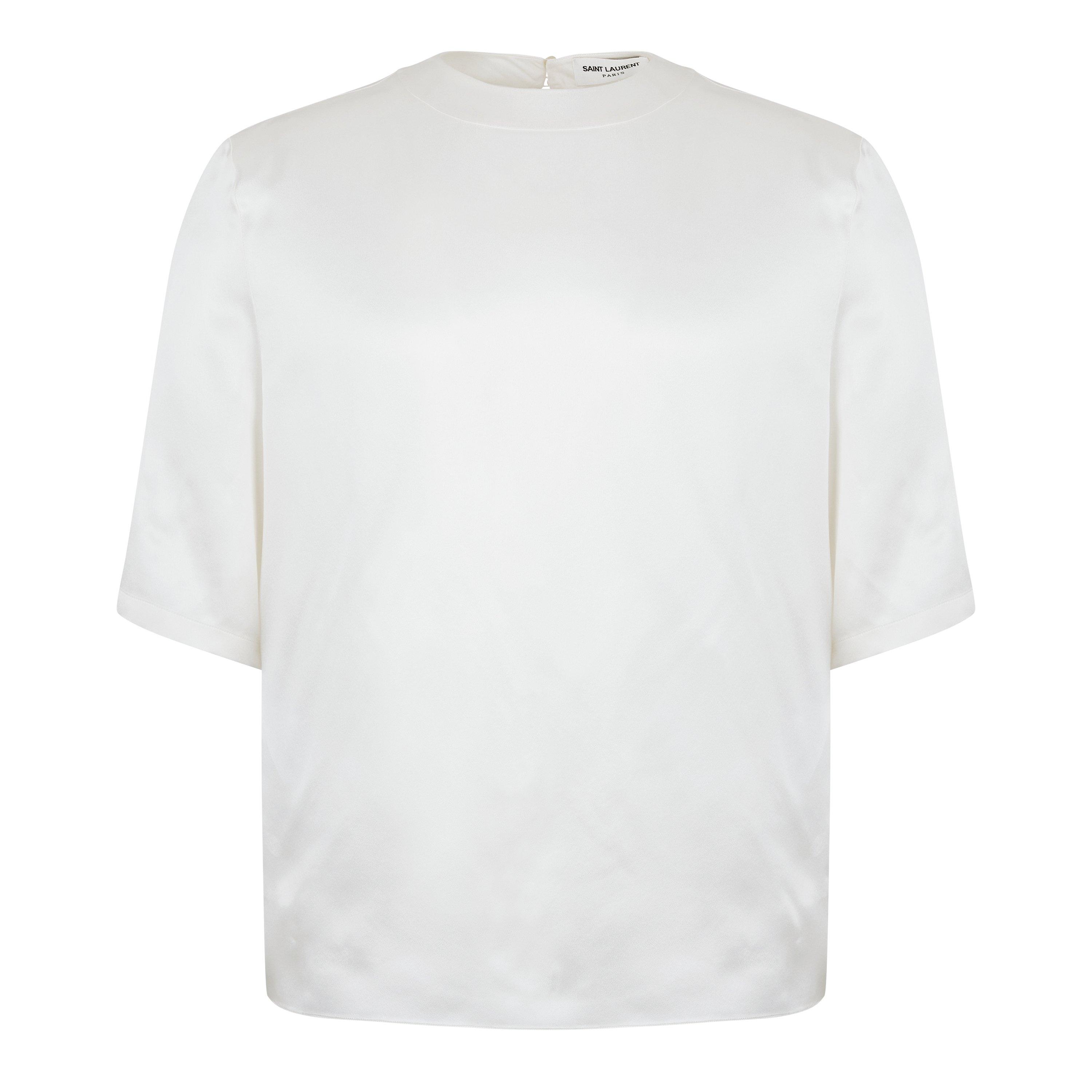 Creame - Saint Laurent - Satin T-Shirt - 5