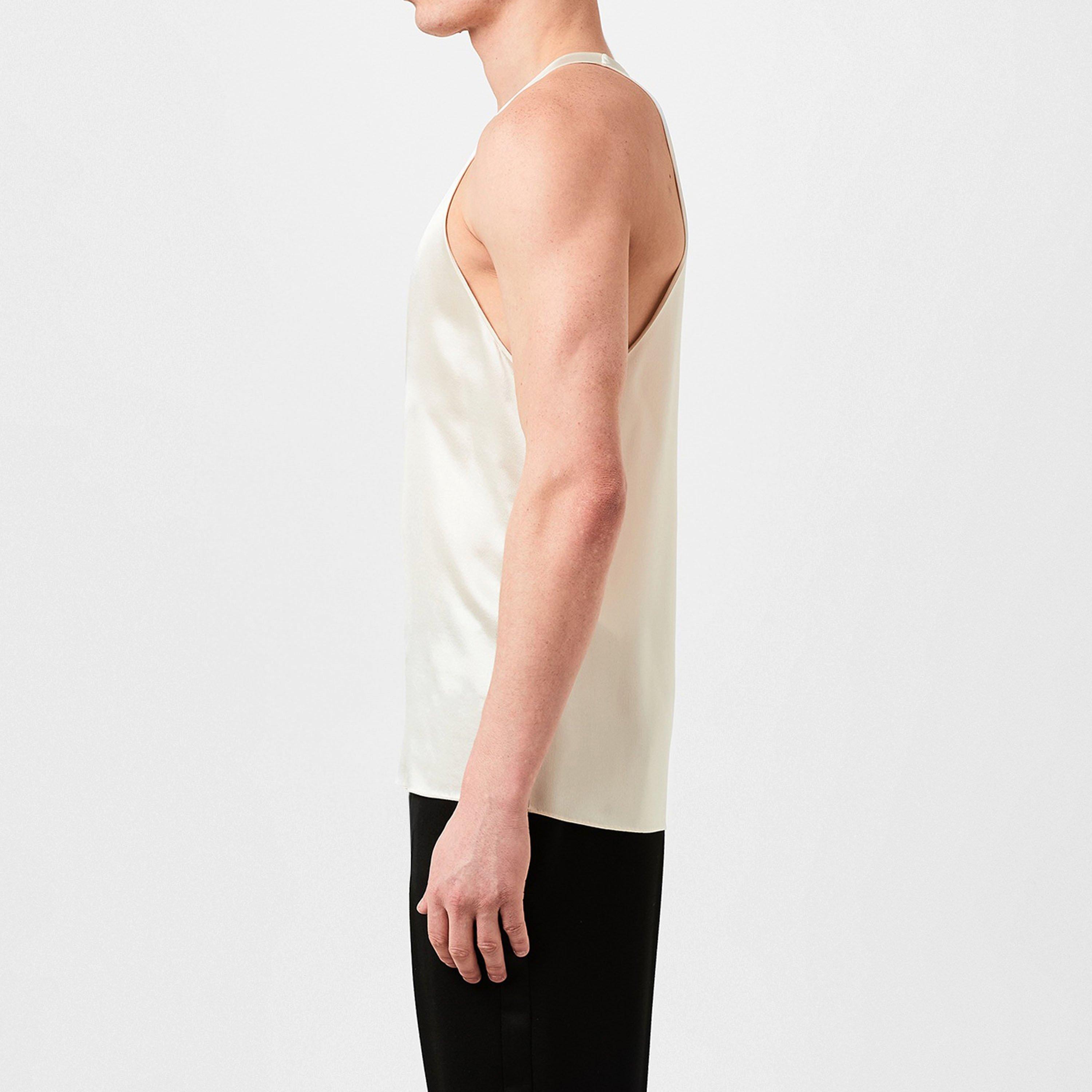 Creame - Saint Laurent - Crepe Low Cut Vest - 2