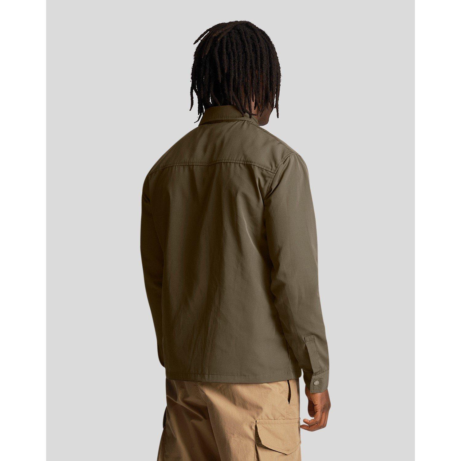 Olive - Lyle and Scott - Men's Nylon Overshirt - 3