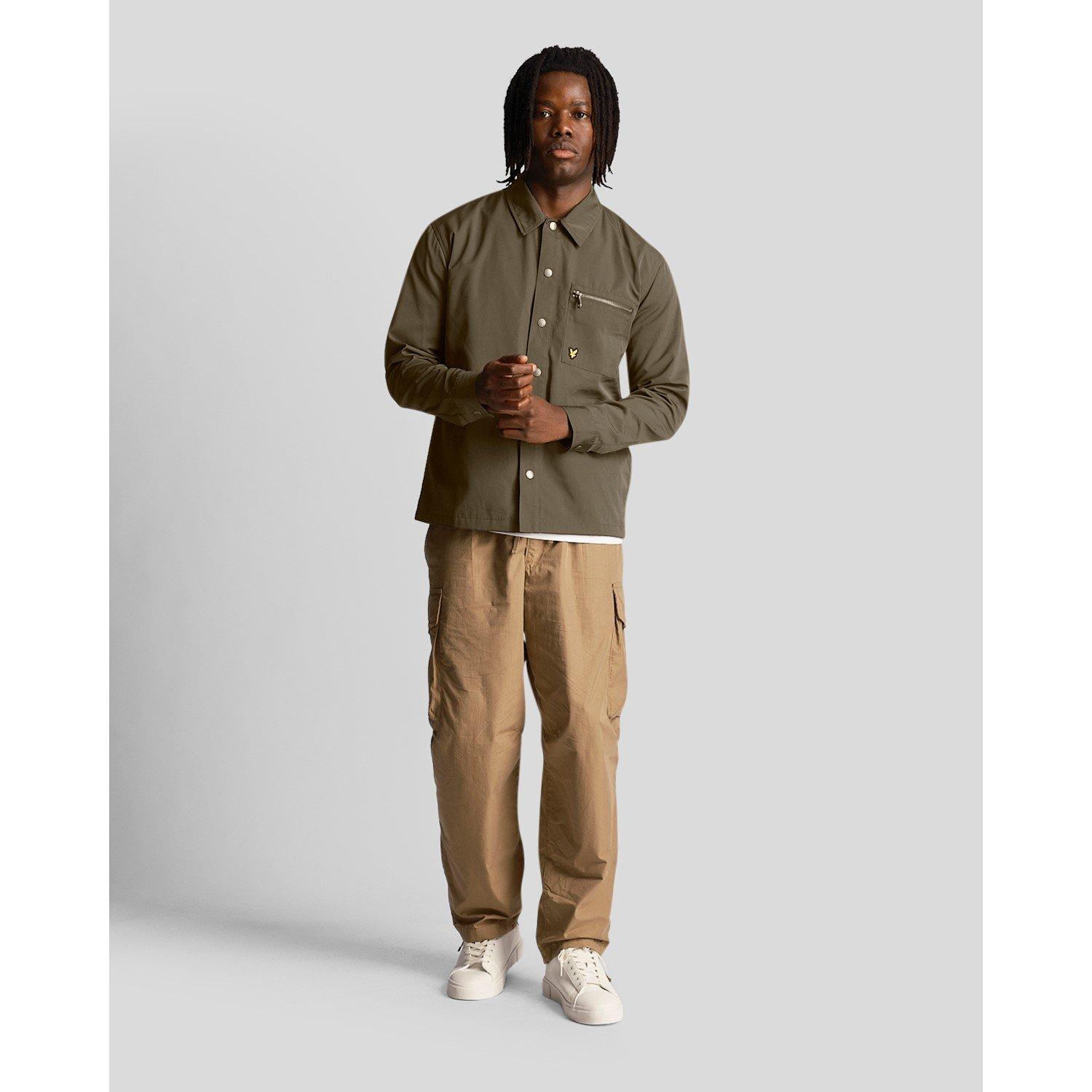 Olive - Lyle and Scott - Men's Nylon Overshirt - 4