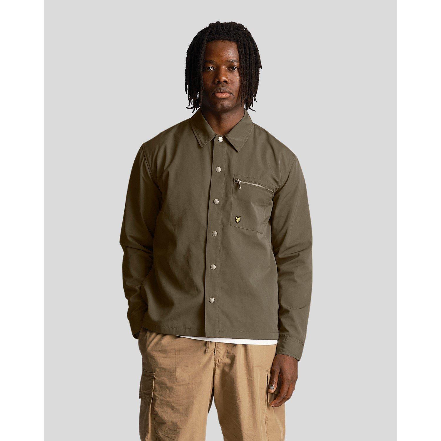 Olive - Lyle and Scott - Men's Nylon Overshirt - 5