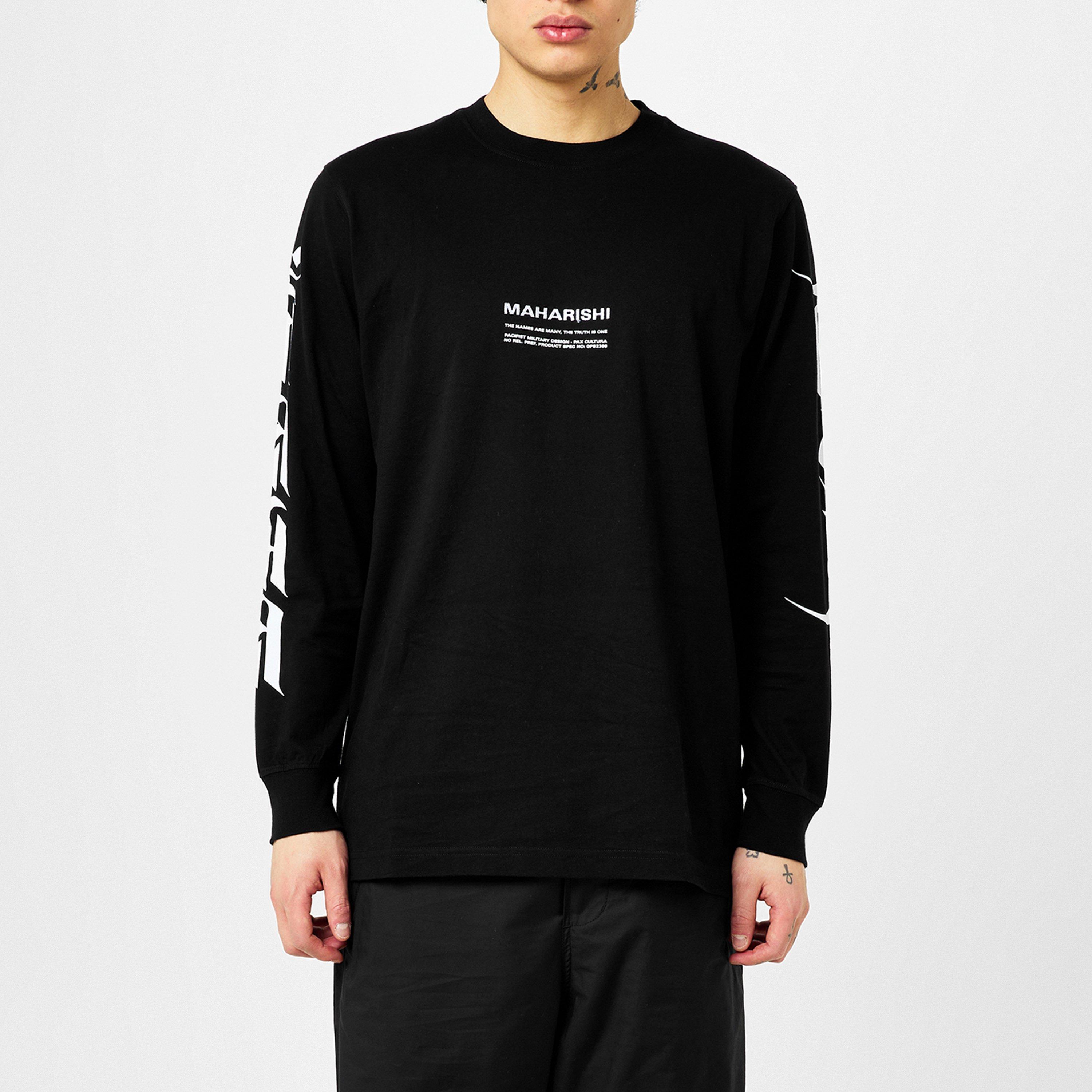 Black - Maharishi - Tibetan Sanskrit Ls T-Shirt - 1