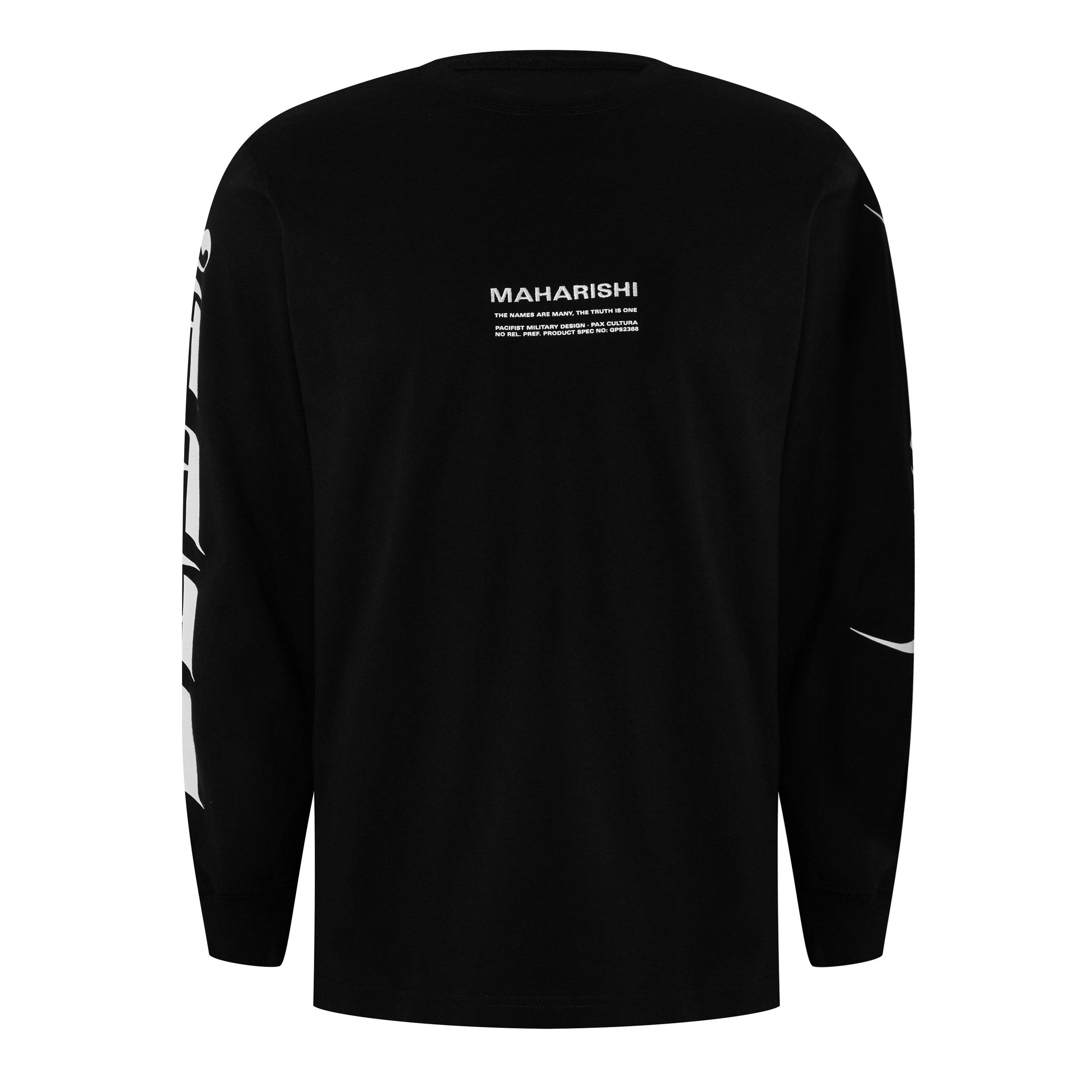 Black - Maharishi - Tibetan Sanskrit Ls T-Shirt - 5