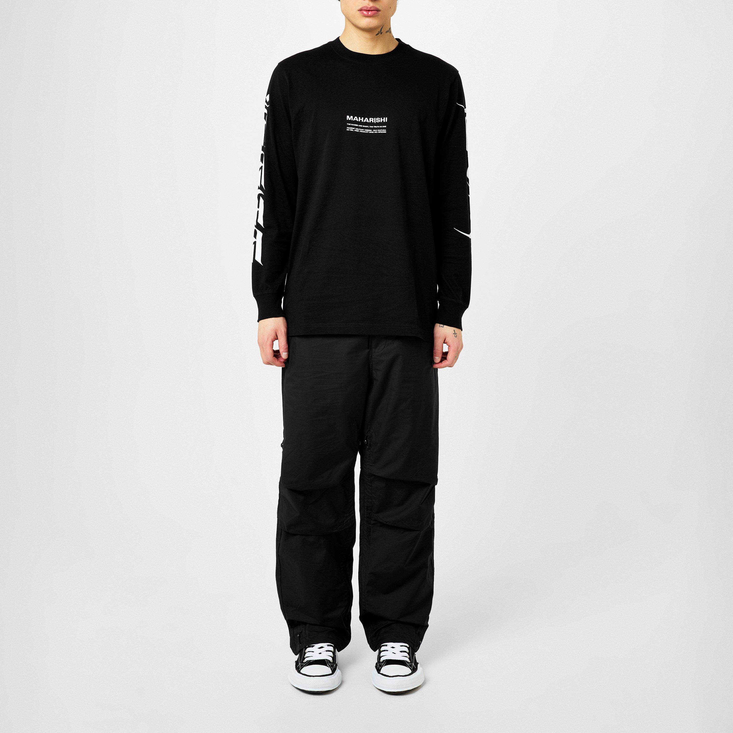 Black - Maharishi - Tibetan Sanskrit Ls T-Shirt - 4