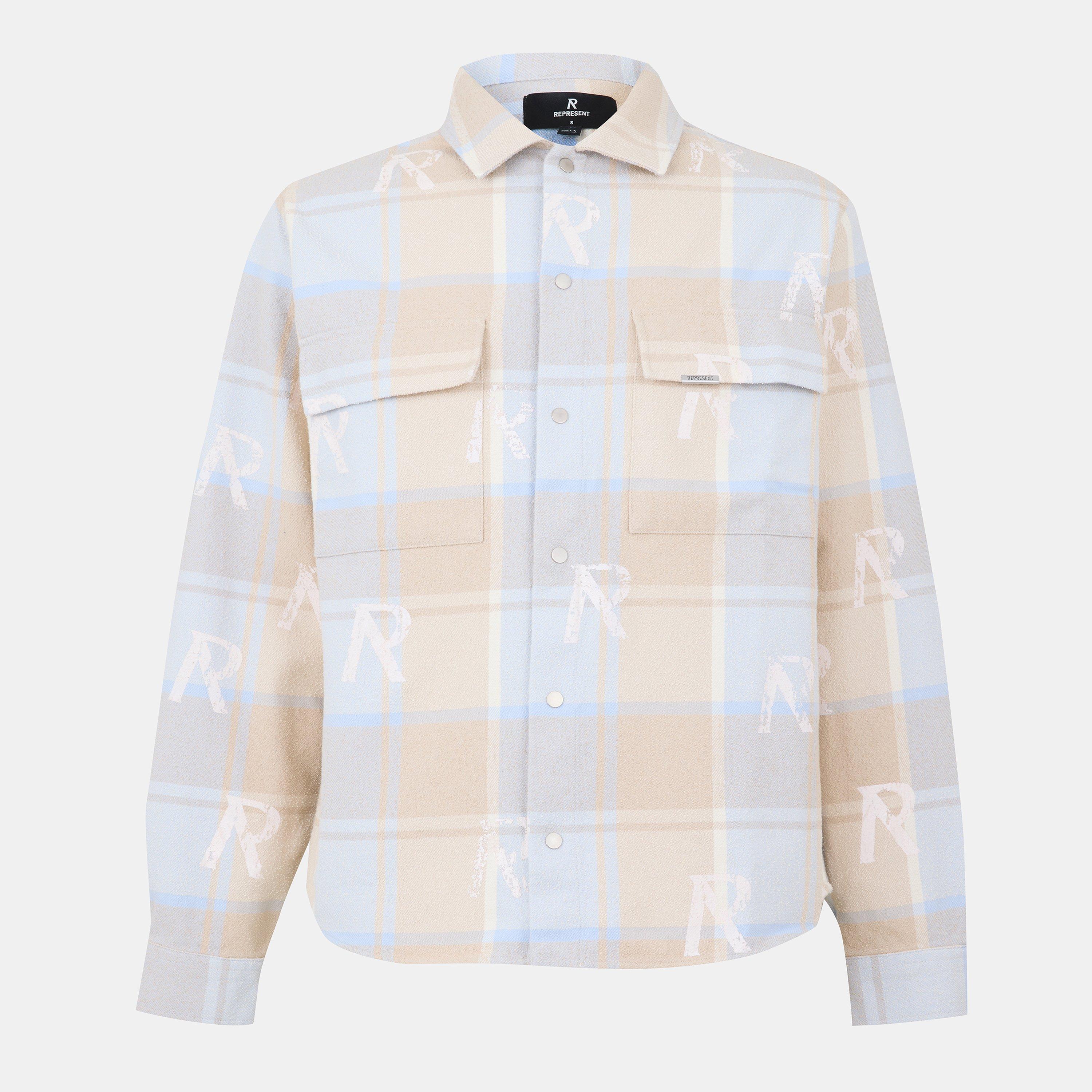 Represent Men's Oversized Fit Cotton Long Sleeve Shirt