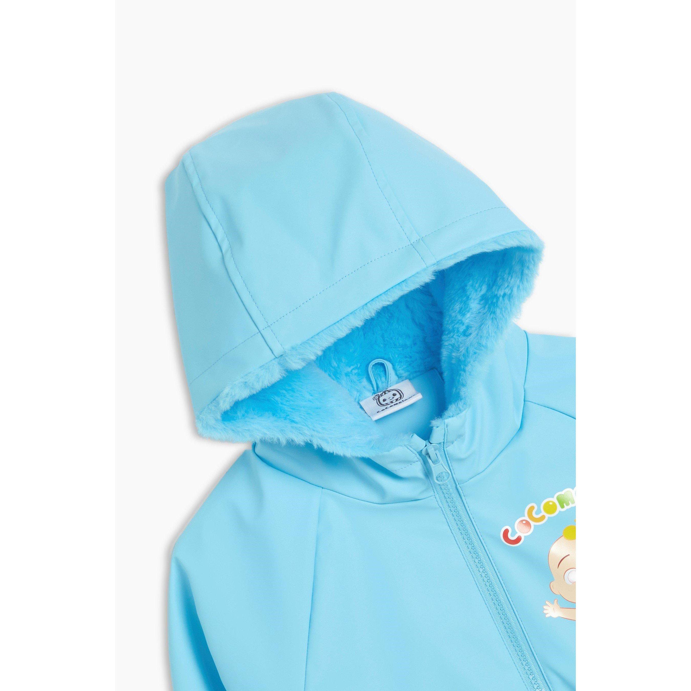 Cocomelon - Character - Kids Cocomelon Fur Lined Wax Coated Waterproof Rain Anorak - 2