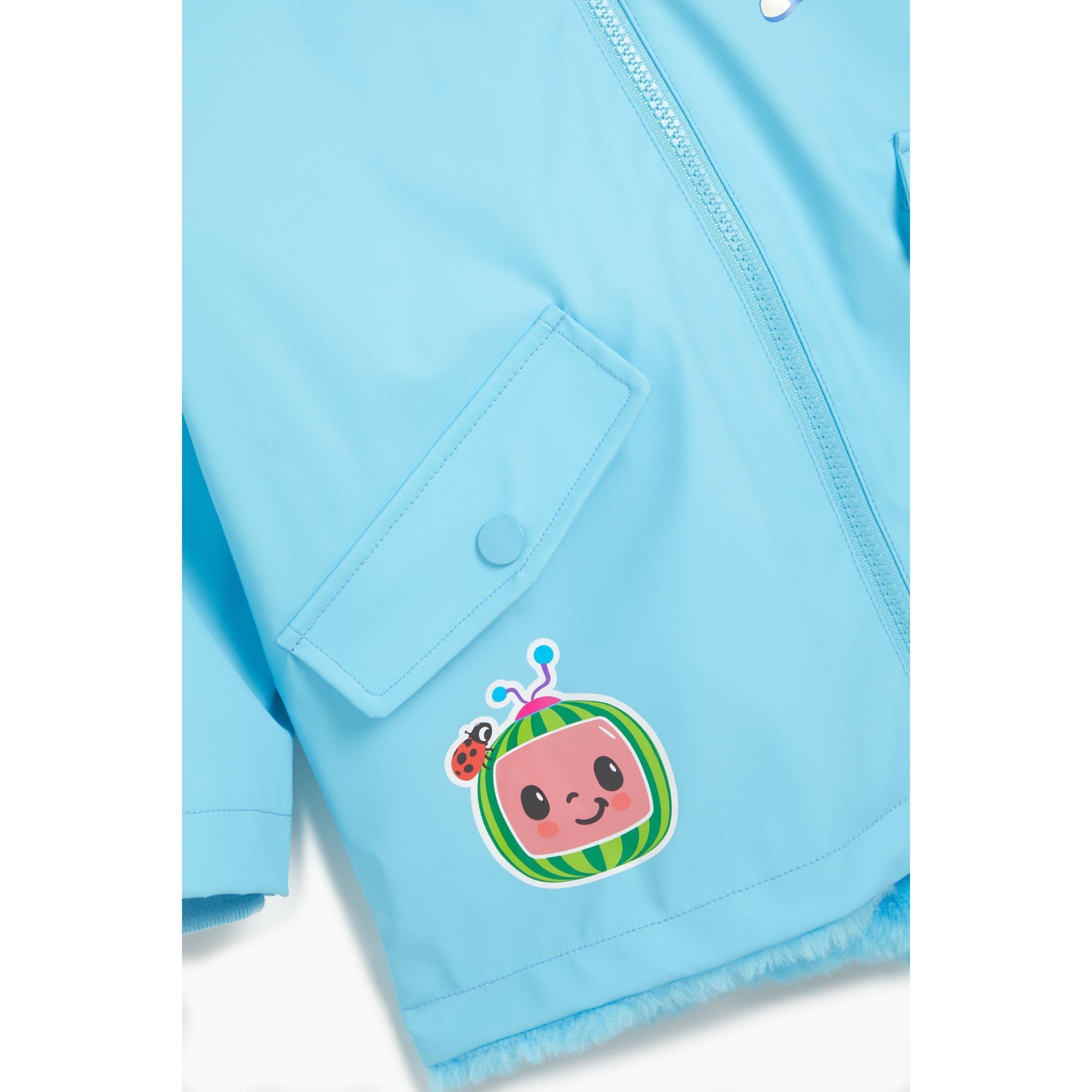 Cocomelon - Character - Kids Cocomelon Fur Lined Wax Coated Waterproof Rain Anorak - 4