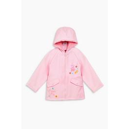 Character Peppa Pig Girls Fleece Lined Rain Coat