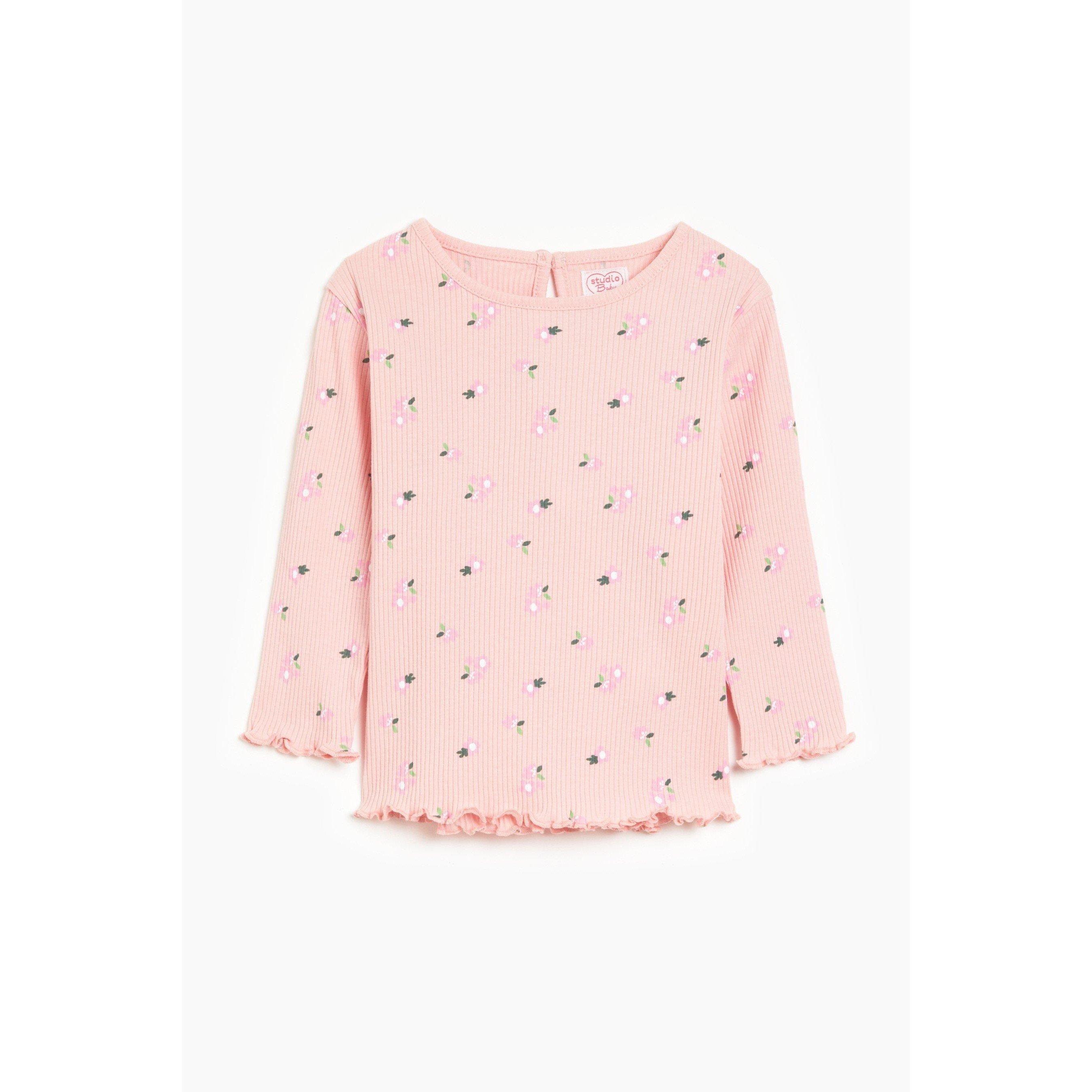 Pink/Multi - Hello World - Studio Baby Floral Leggings - 2