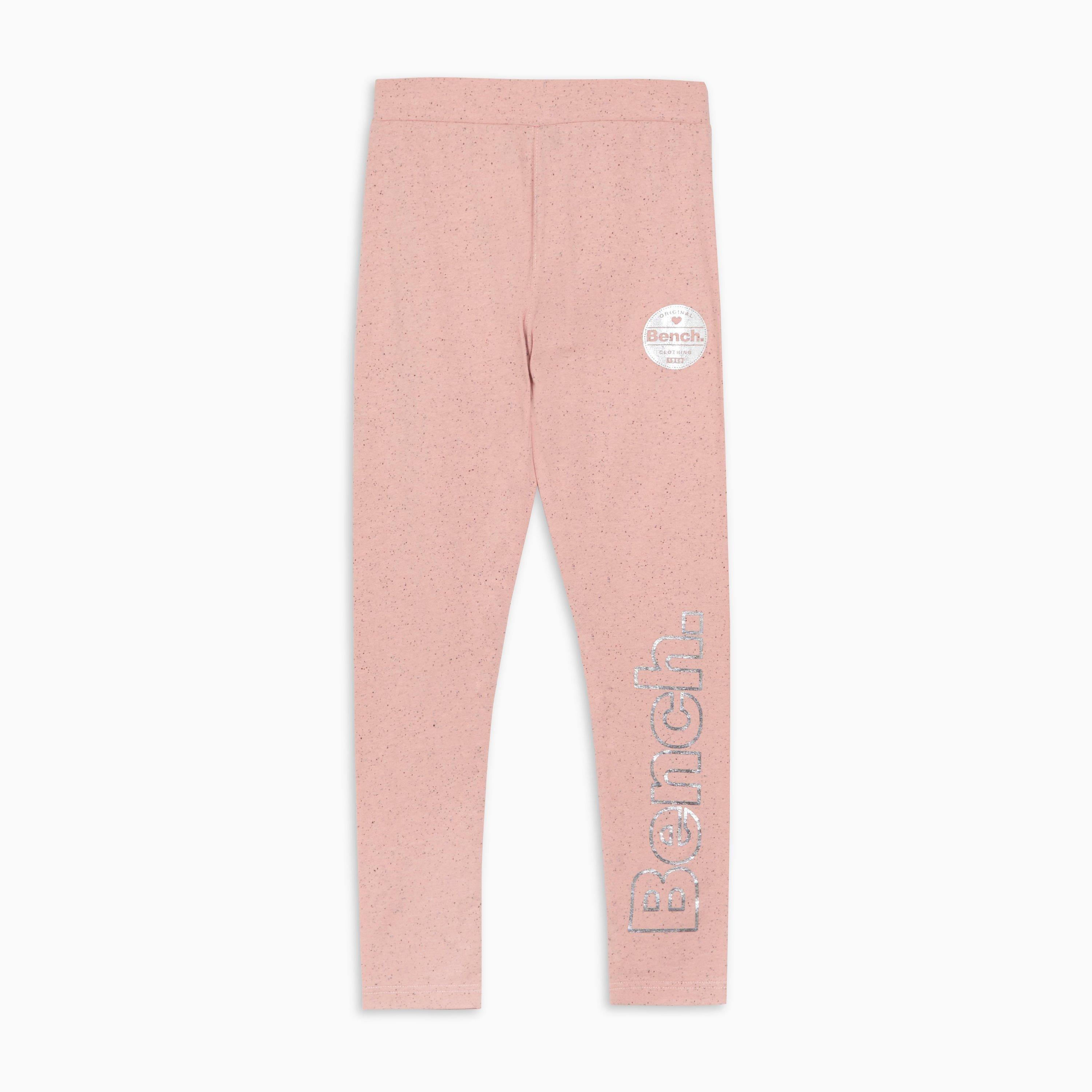 Multi - Bench - Girls Pack of 2 Marl Pink/Charocal Leggings - 3