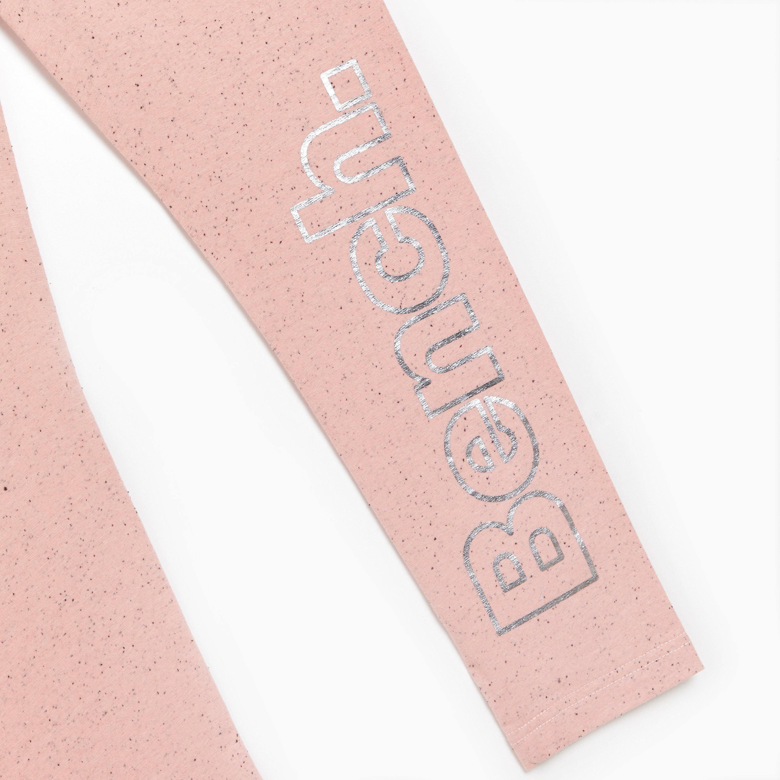 Multi - Bench - Girls Pack of 2 Marl Pink/Charocal Leggings - 5