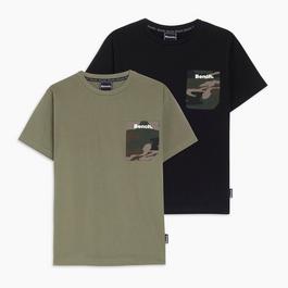 Bench Boys Pack Of 2 Camo T-shirts