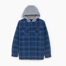 Bench Bench Zip Through Flannel Navy Overshirt