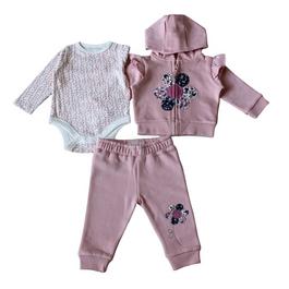 Hello World Toddler Girls 3 Piece Outfit Set