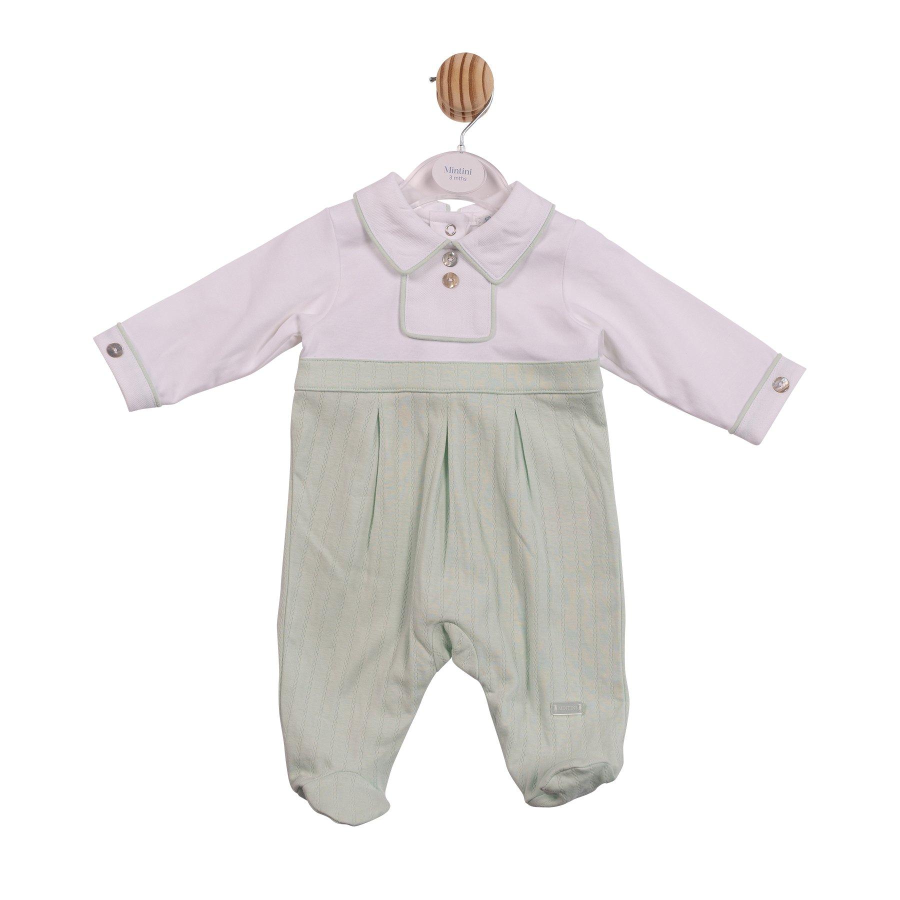 Bianco/Pistacchio - Mintini Baby - Baby All In One Clothing Set - 1