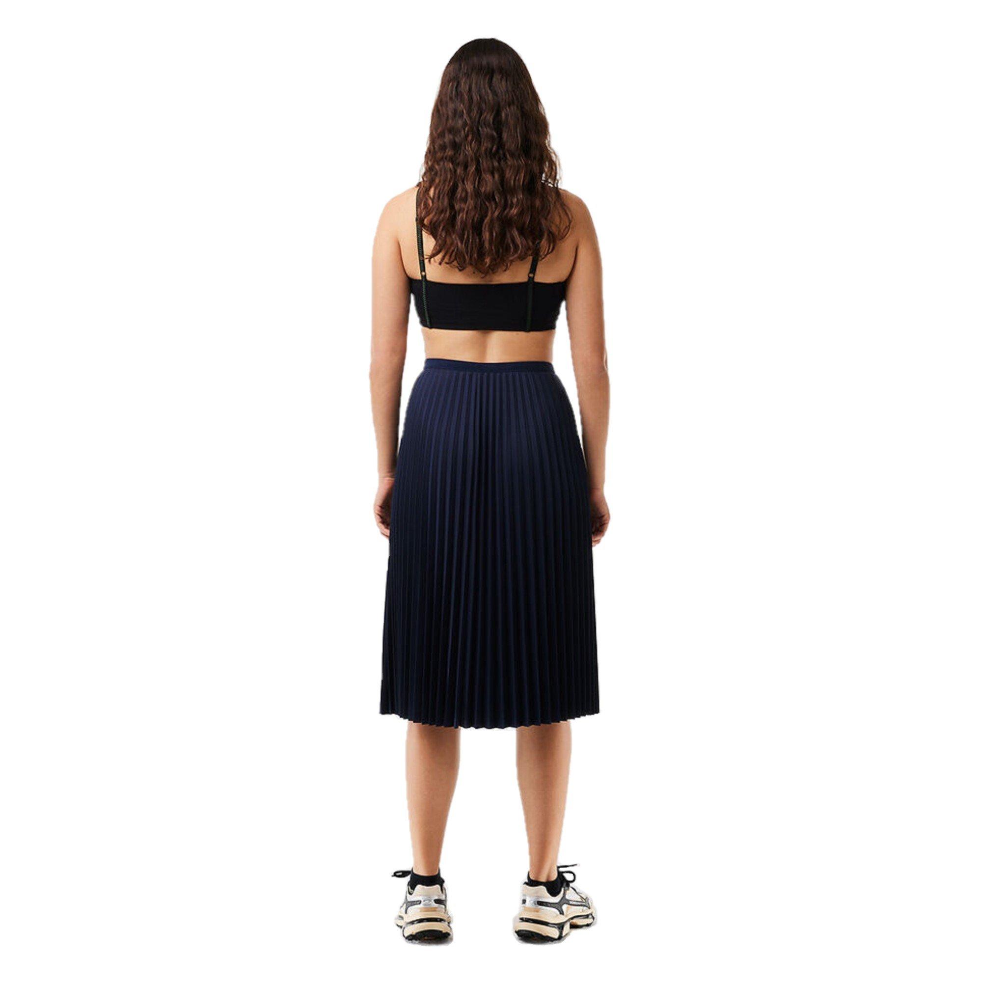 Navy Blue - Lacoste - Long Pleated Skirt - 2