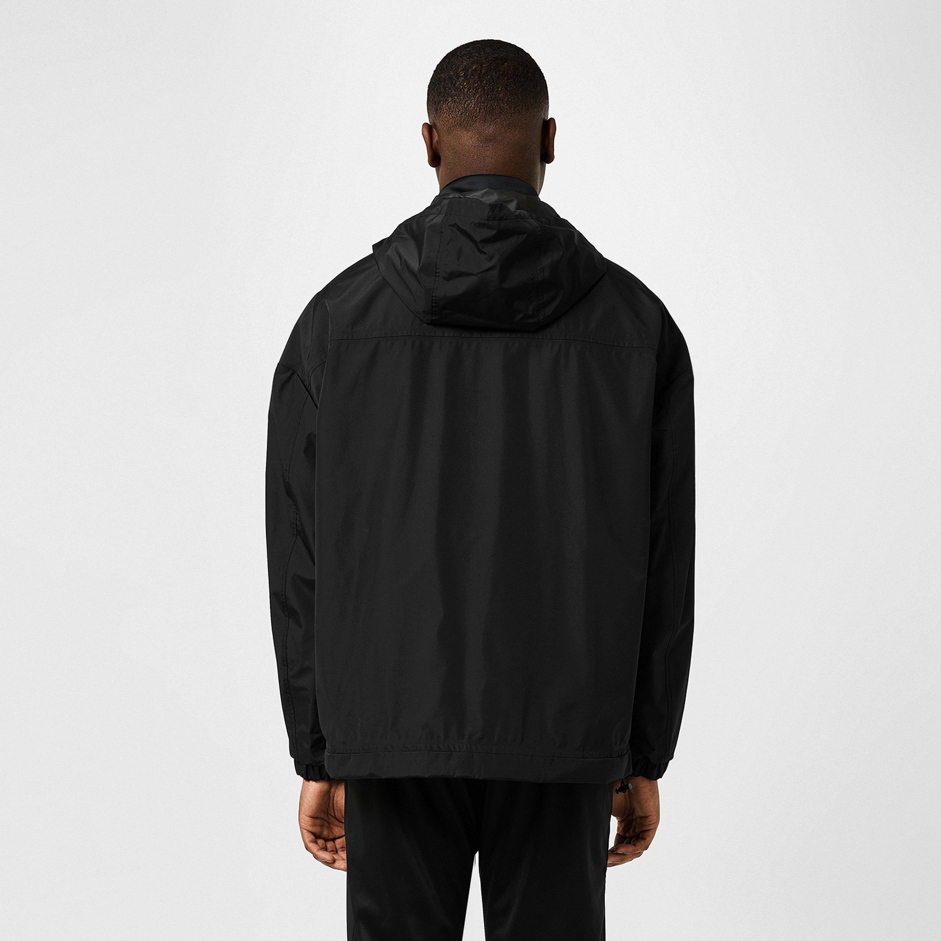 Dolce and Gabbana Men's Plate Windproof Hooded Long Sleeve Rain