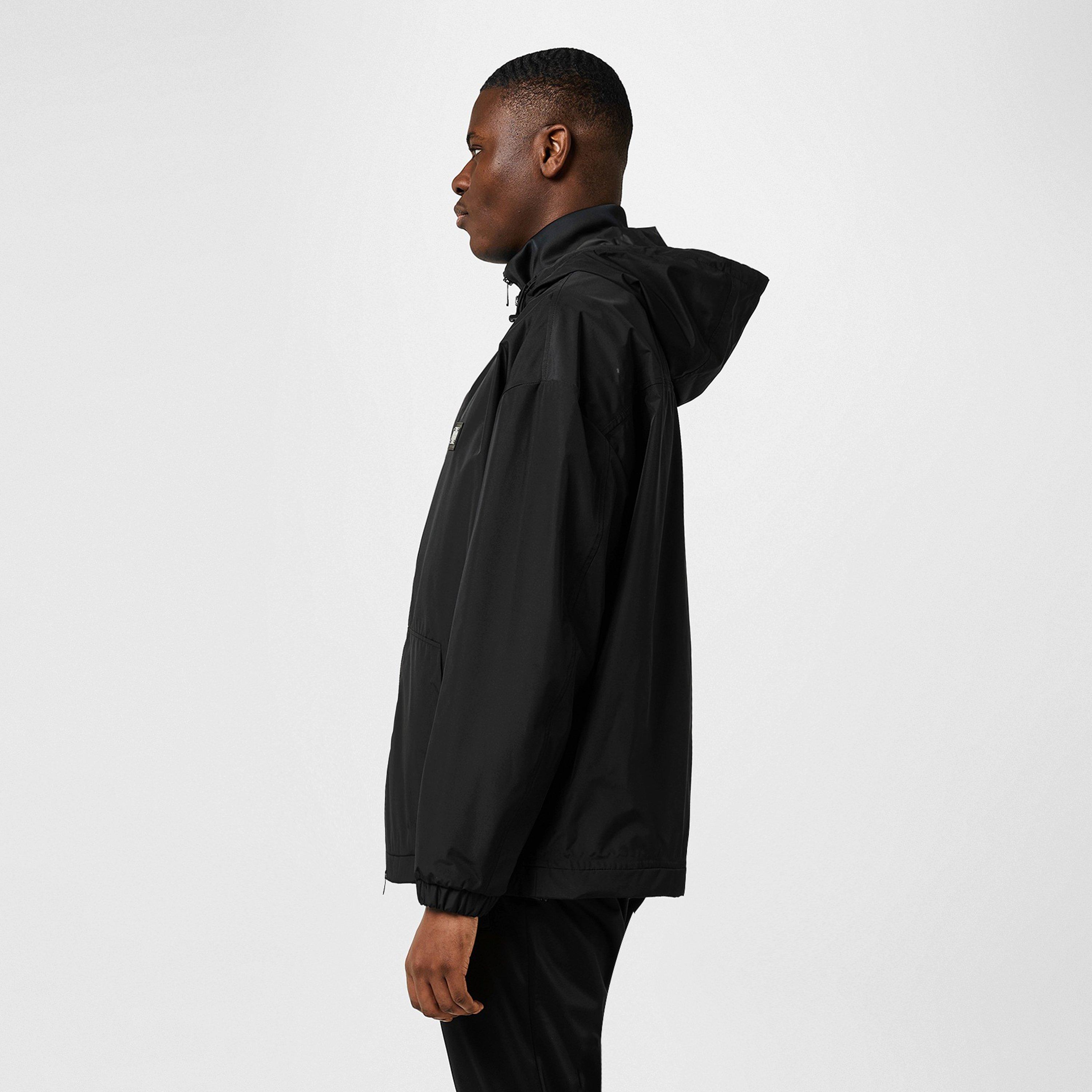 Nero - Dolce and Gabbana - Men's Plate Windproof Hooded Long Sleeve Rain Anorak - 5