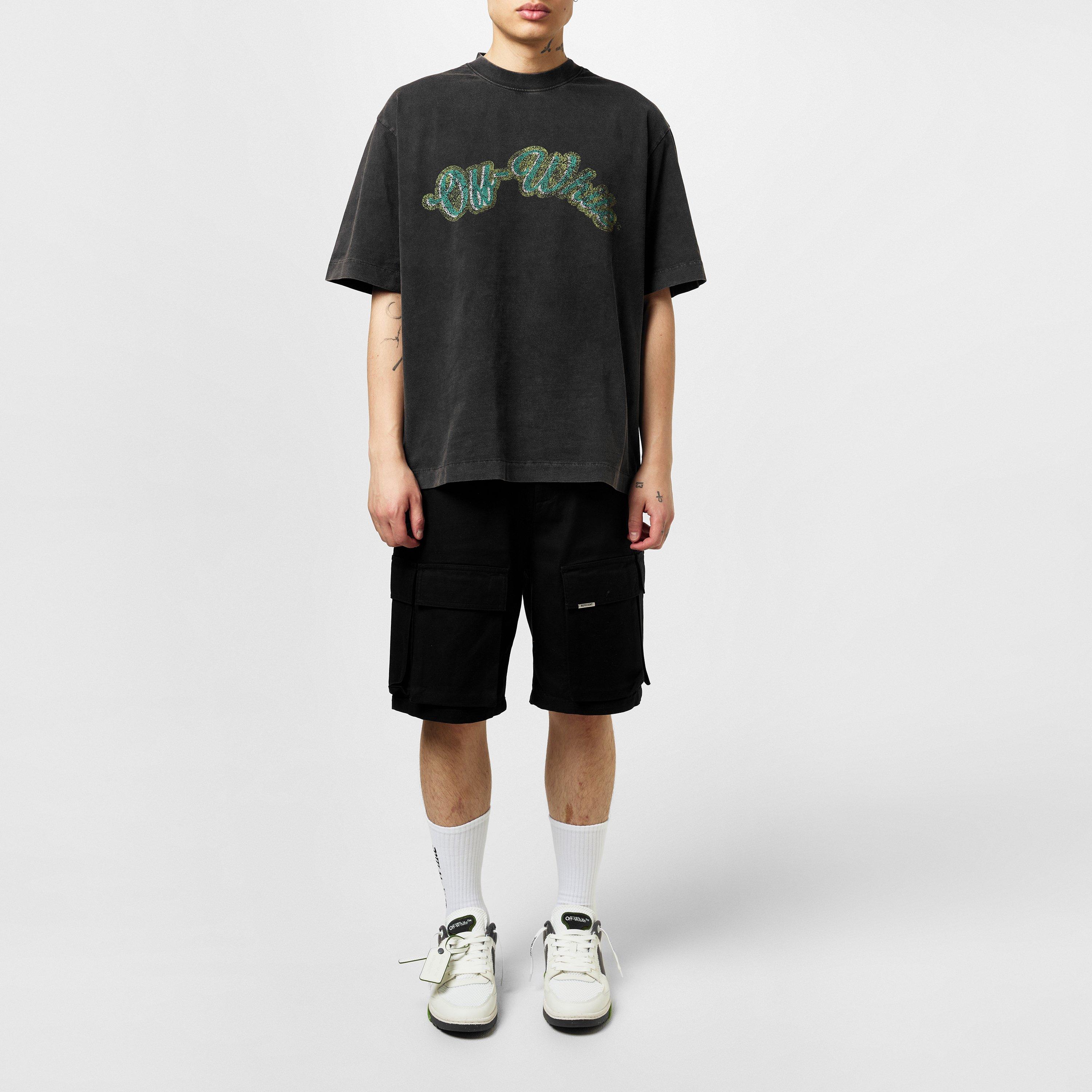 Black Colleg - Off White - Men's Bacchus Skate Tee, Distressed T-Shirt - 6