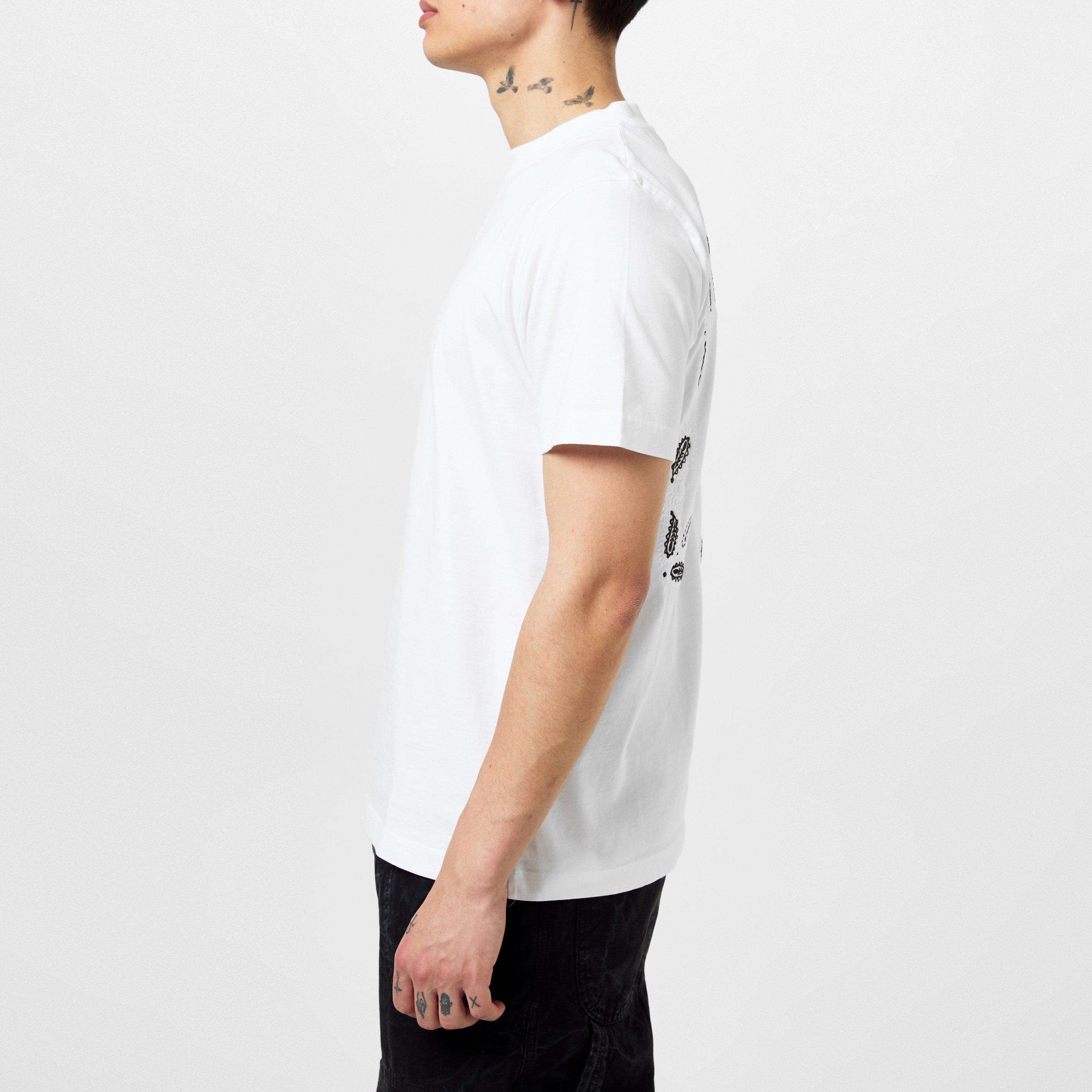 White Black - Off White - Men's Bandana Arrow T-Shirt - 5