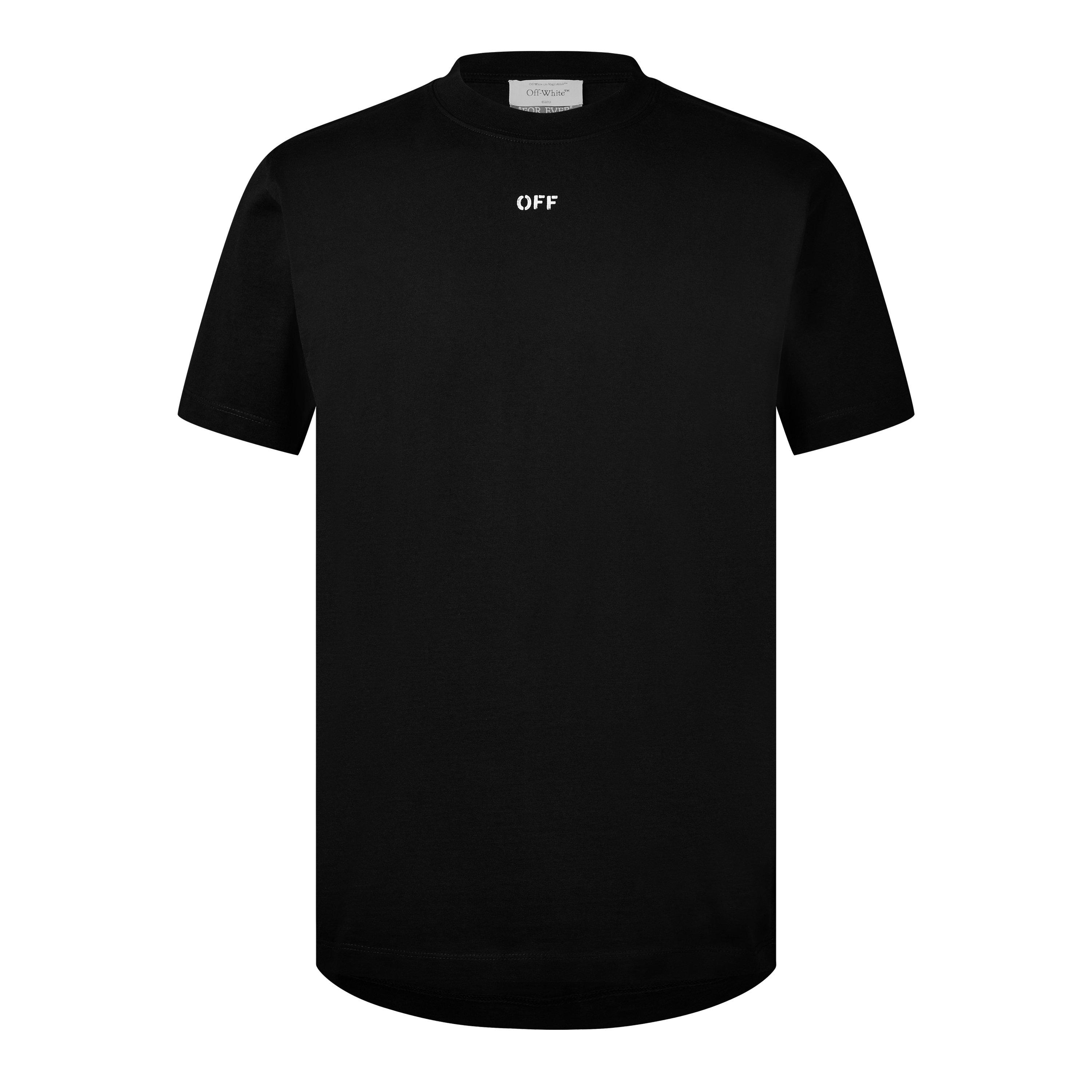 Off White | Men's Stamp Skate Tee, Signature Logo T-Shirt