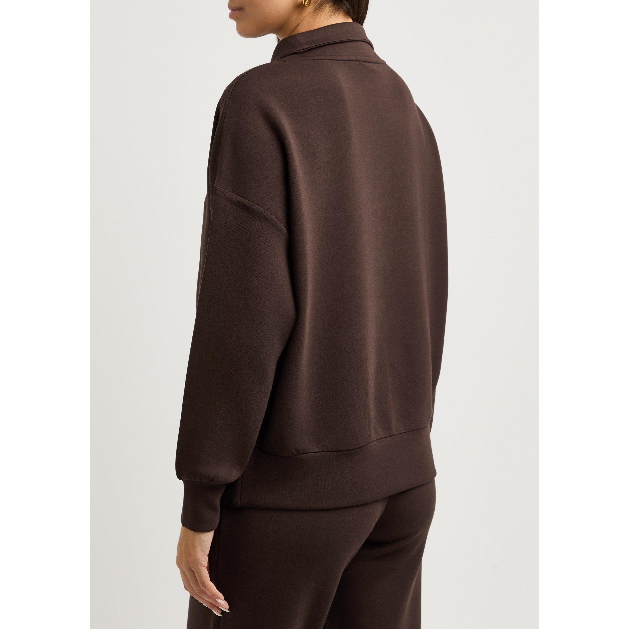BROWN - Varley - SW HAWLEY HALF ZIP SWEAT - 3