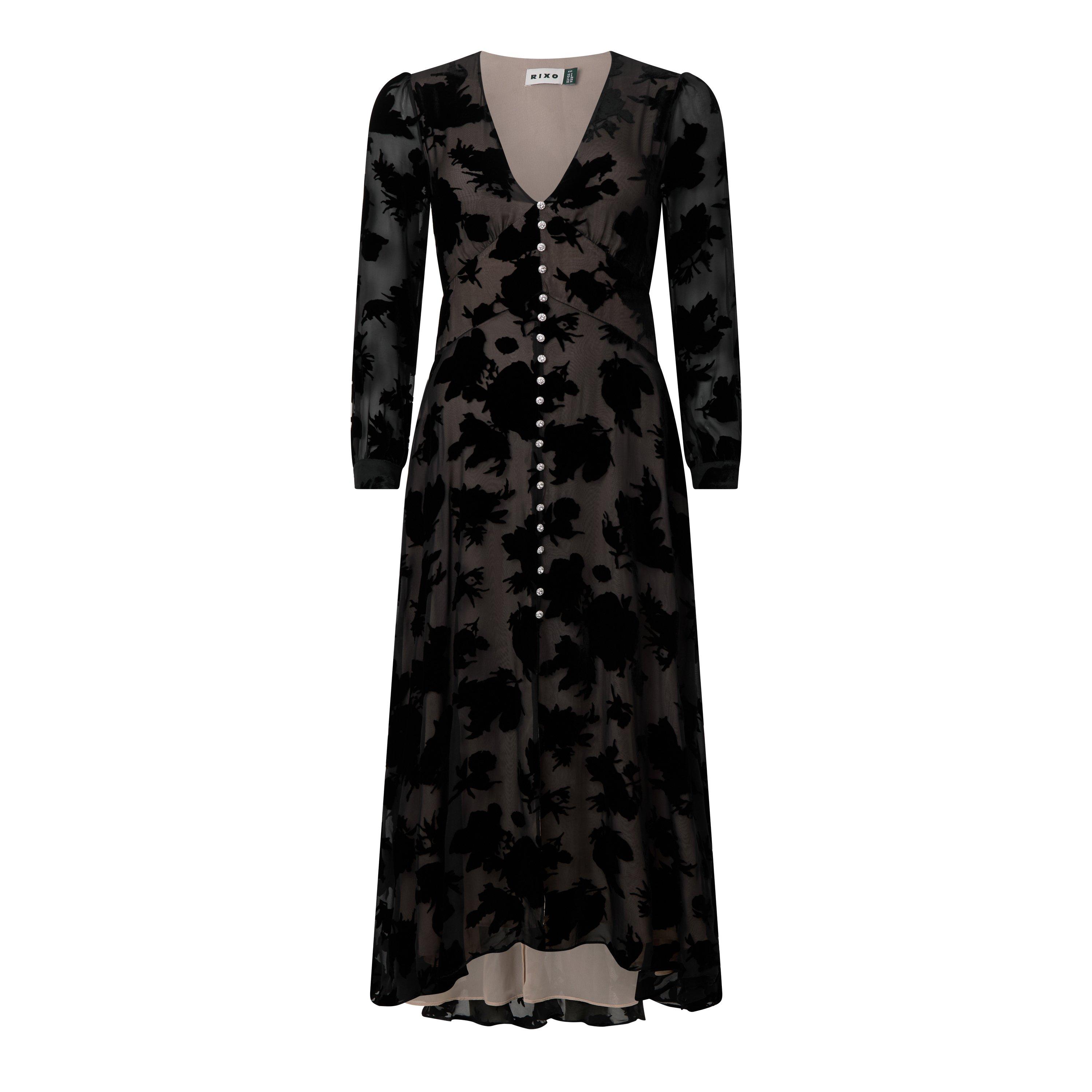 BLACK AND OTHER - RIXO - LD AVALYN DRESS - 1